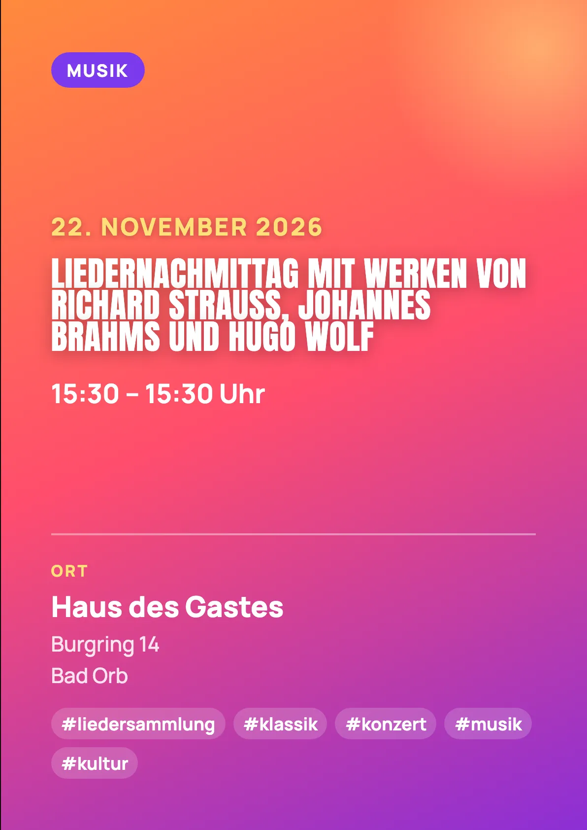 Veranstaltungsflyer