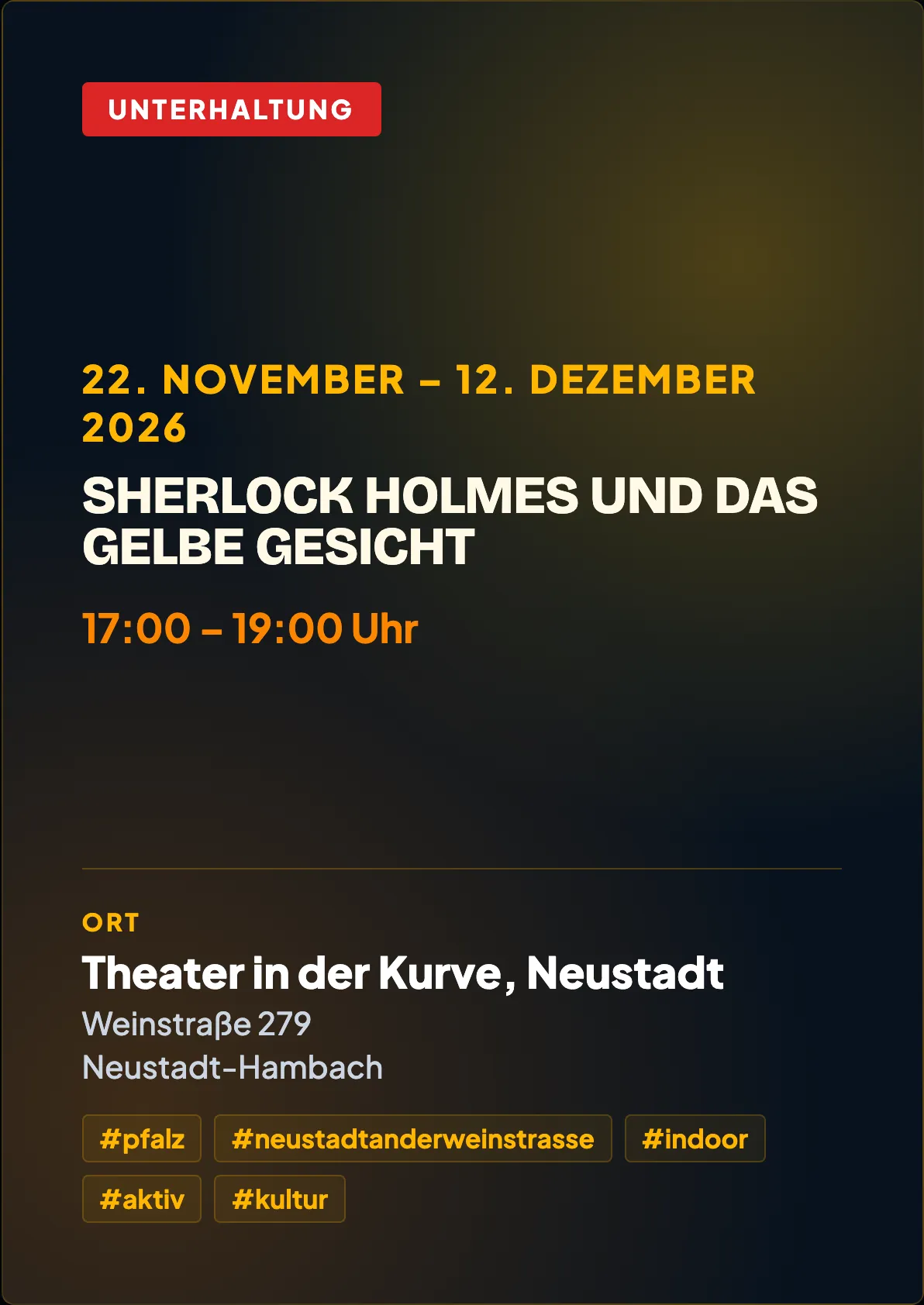 Veranstaltungsflyer