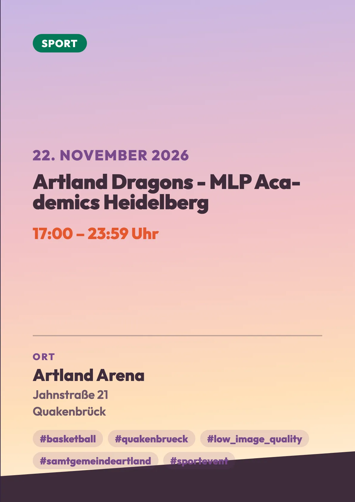 Veranstaltungsflyer