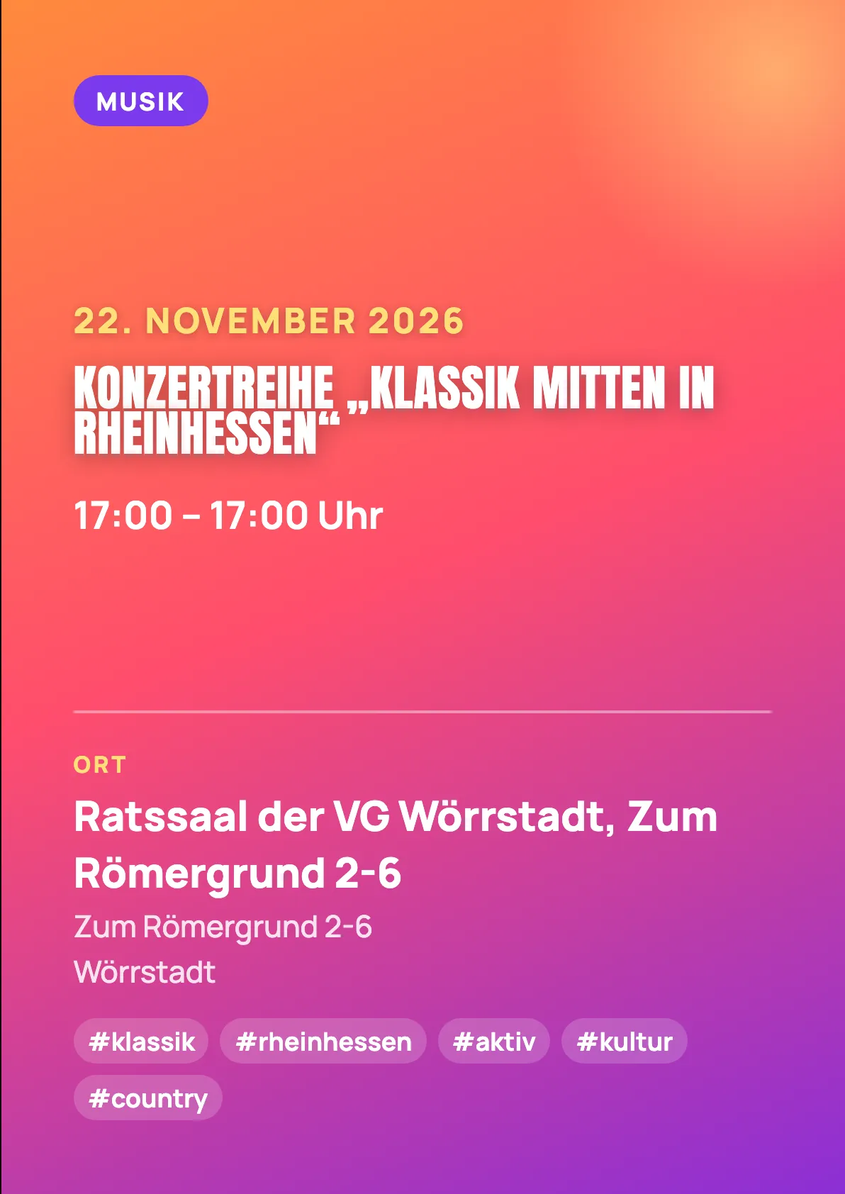 Veranstaltungsflyer
