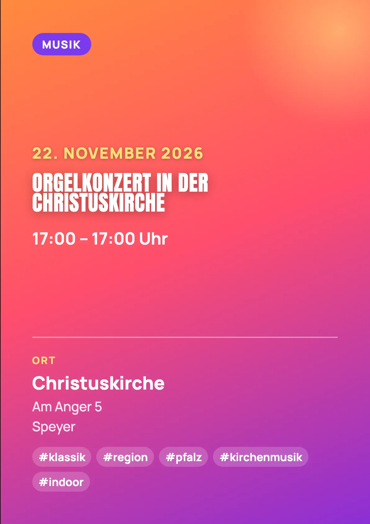 Veranstaltungsflyer