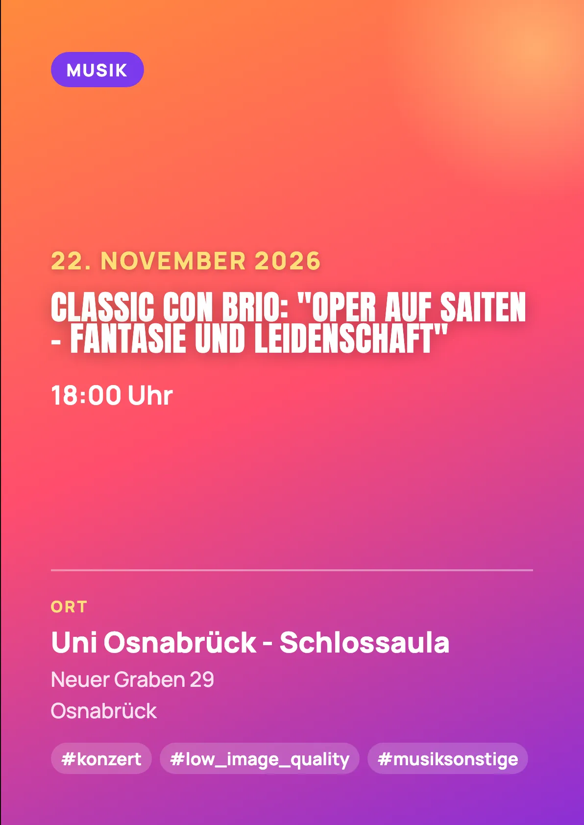 Veranstaltungsflyer