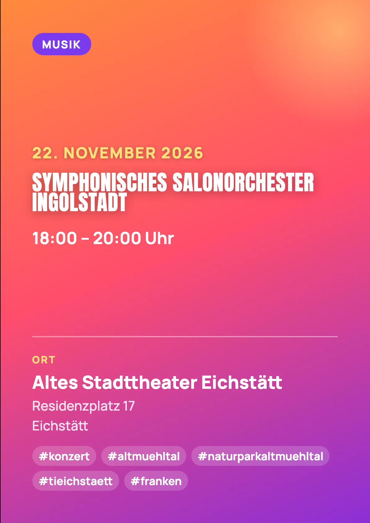 Veranstaltungsflyer