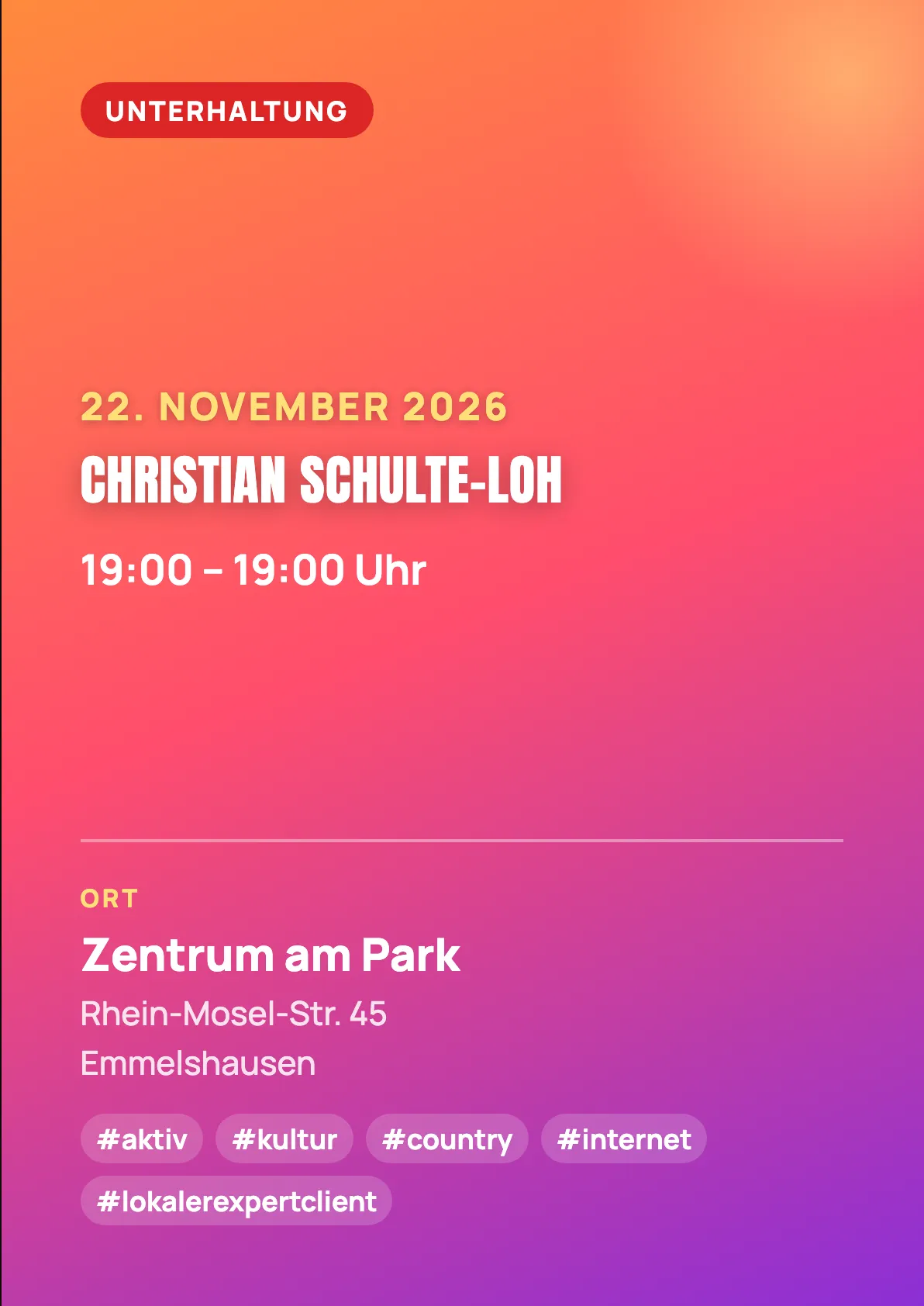 Veranstaltungsflyer