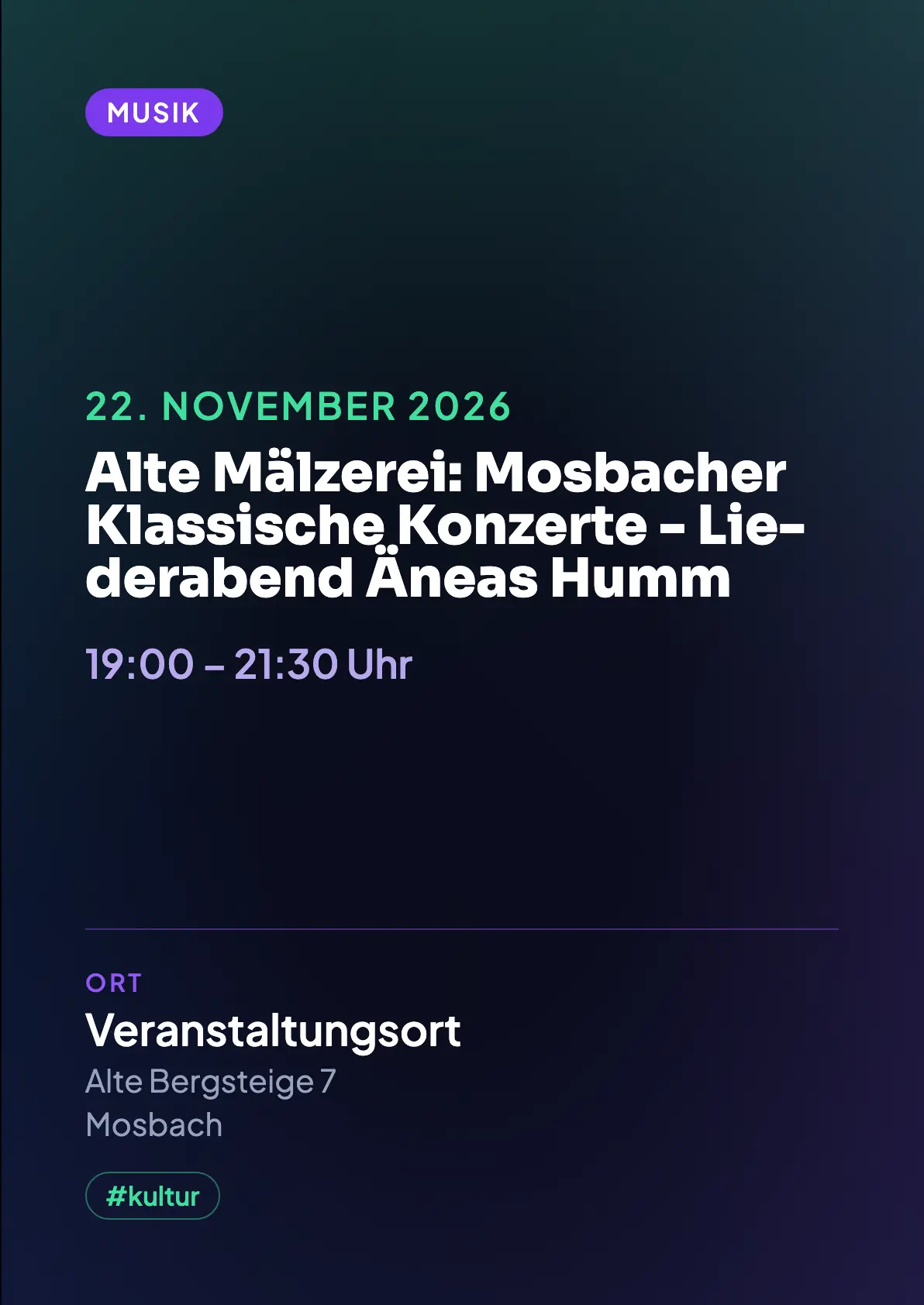 Veranstaltungsflyer