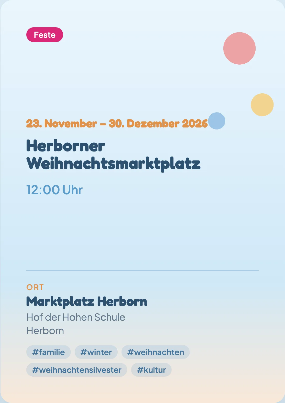Veranstaltungsflyer