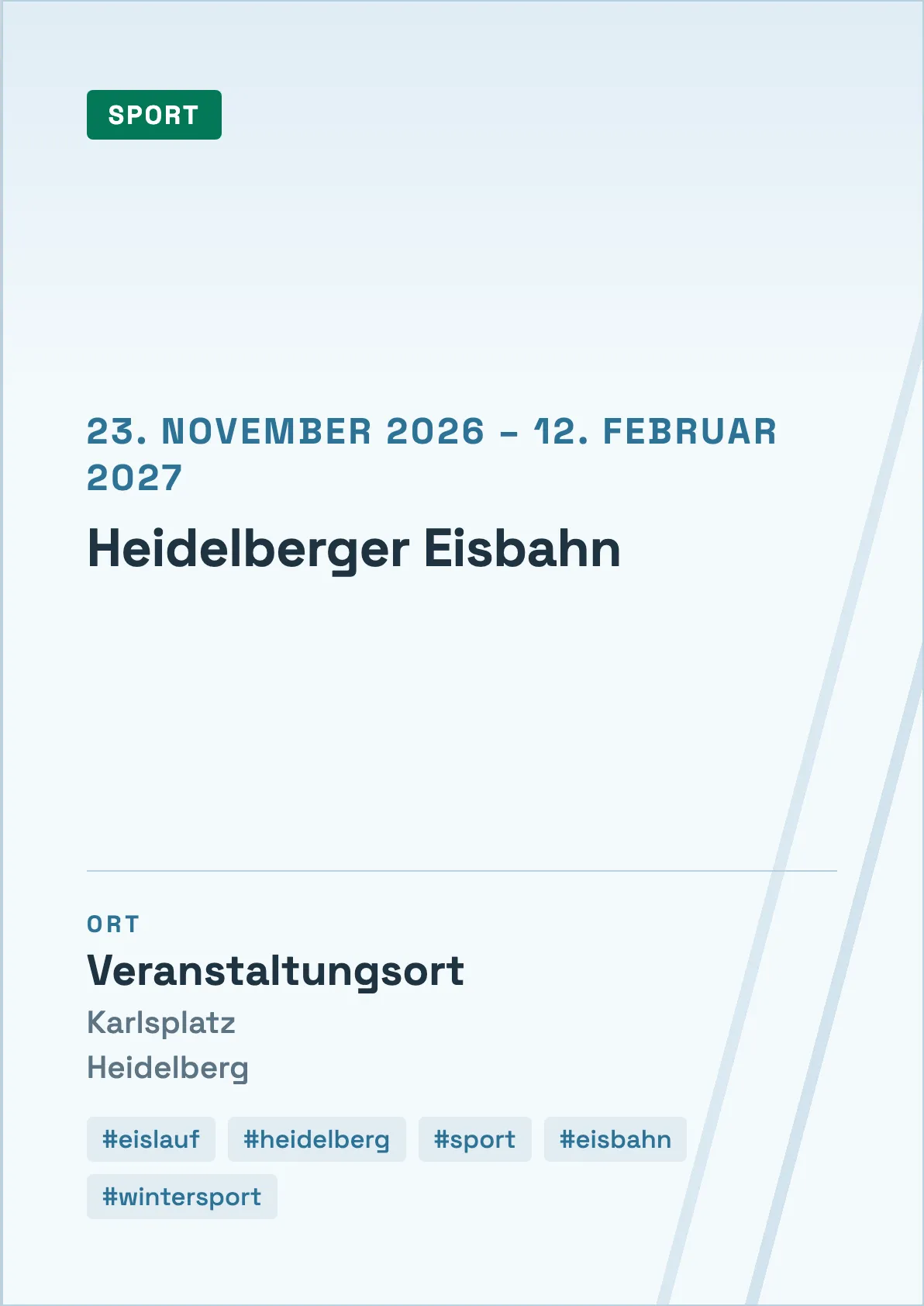 Veranstaltungsflyer