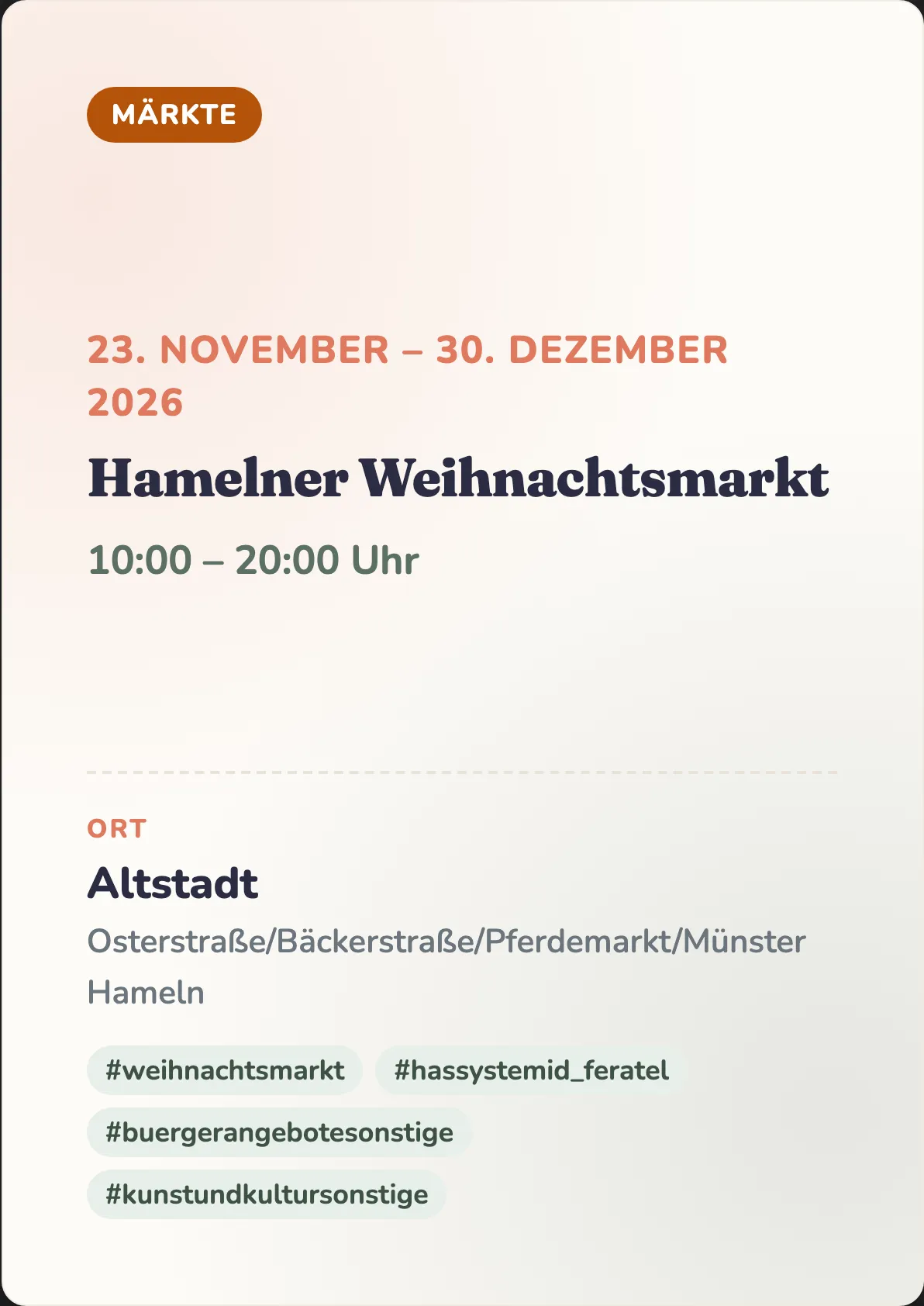 Veranstaltungsflyer
