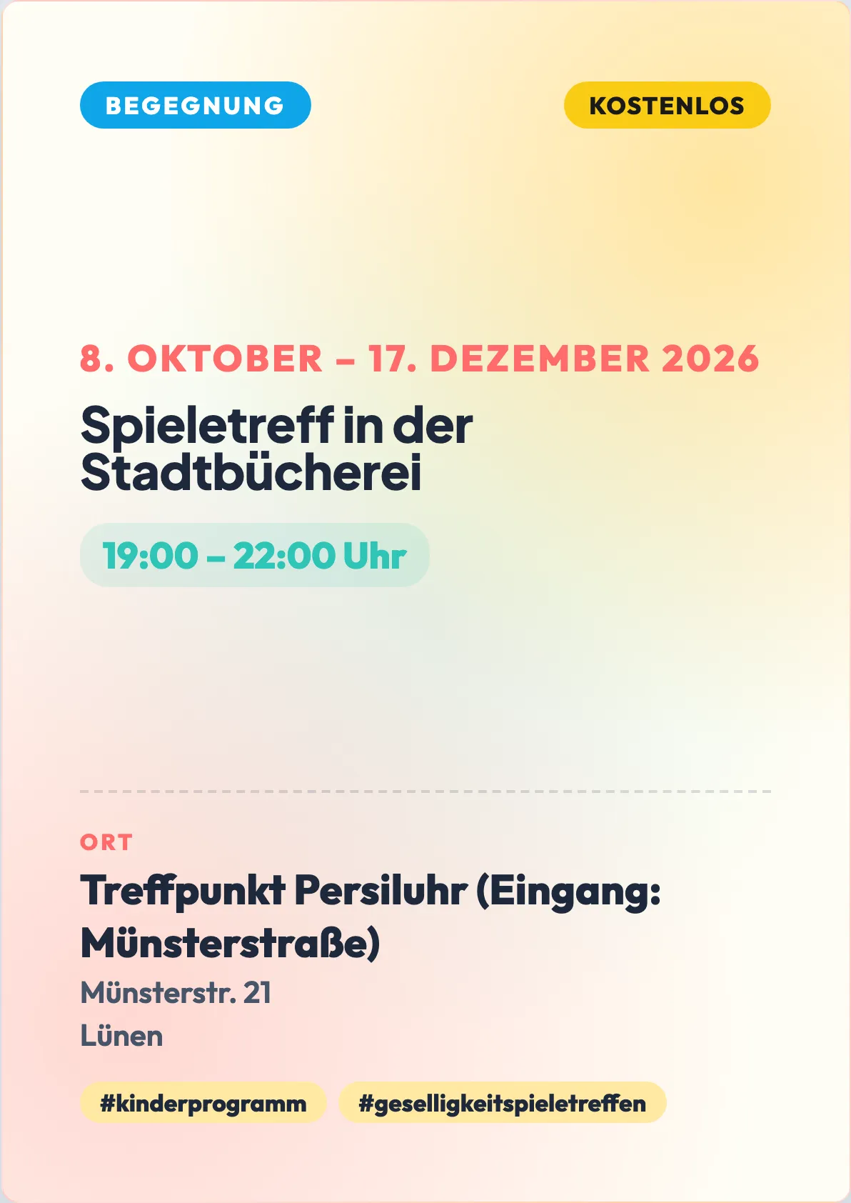Veranstaltungsflyer