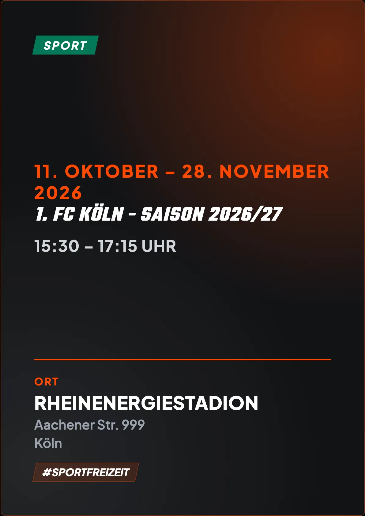 Veranstaltungsflyer