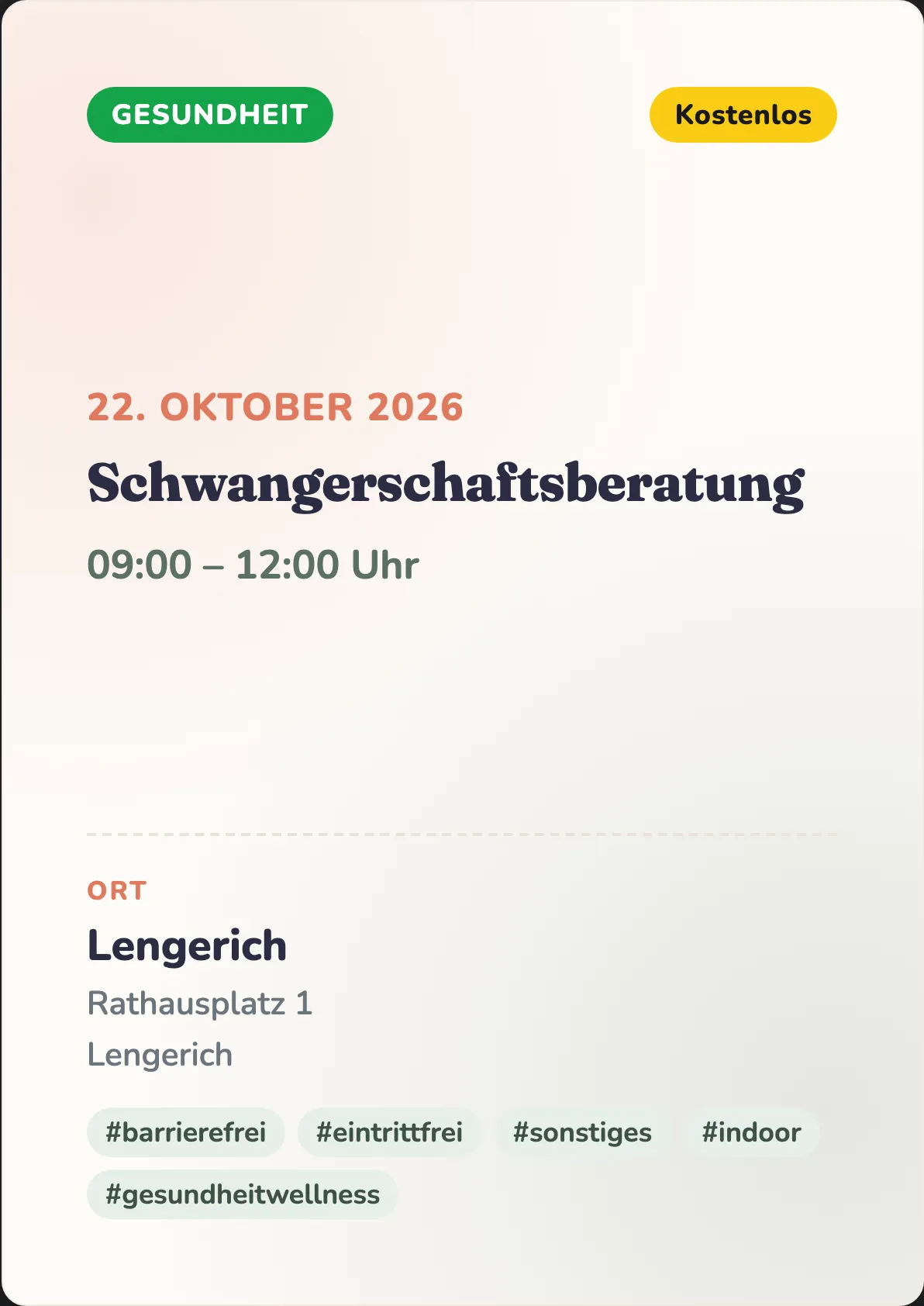 Veranstaltungsflyer