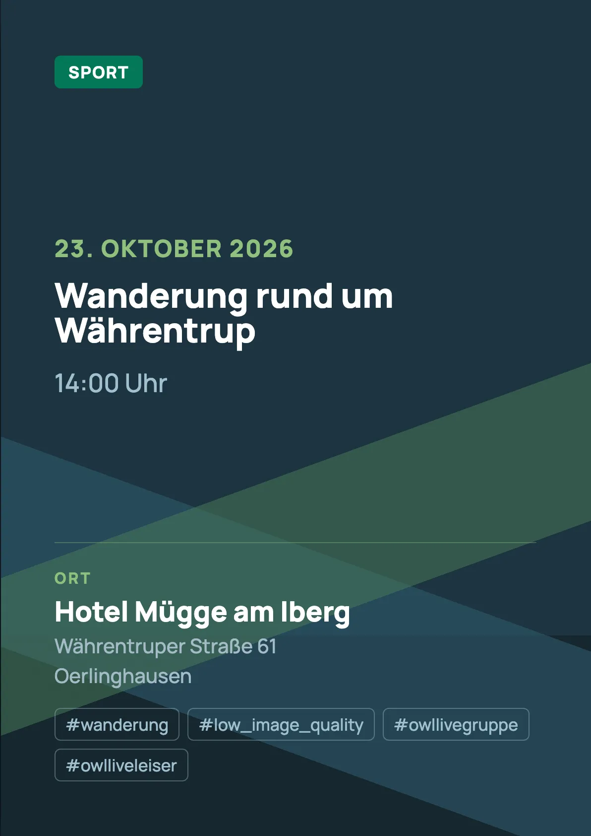 Veranstaltungsflyer