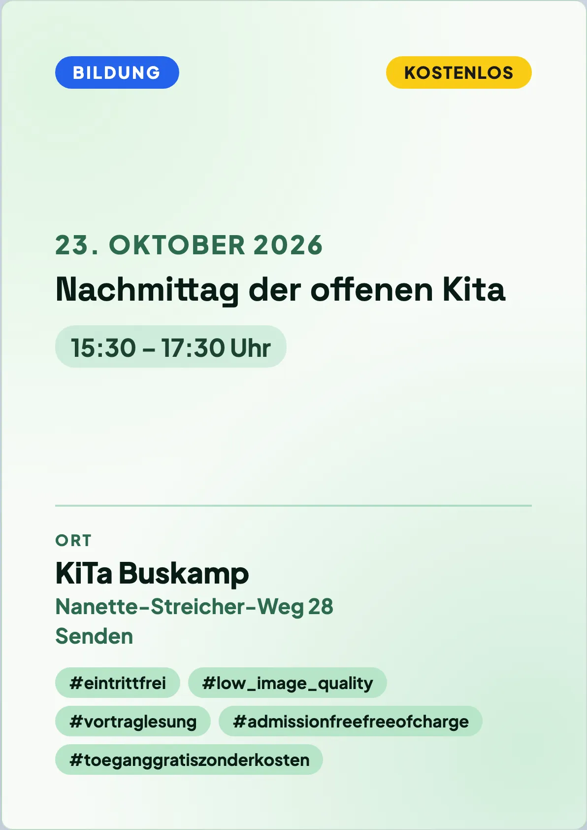 Veranstaltungsflyer
