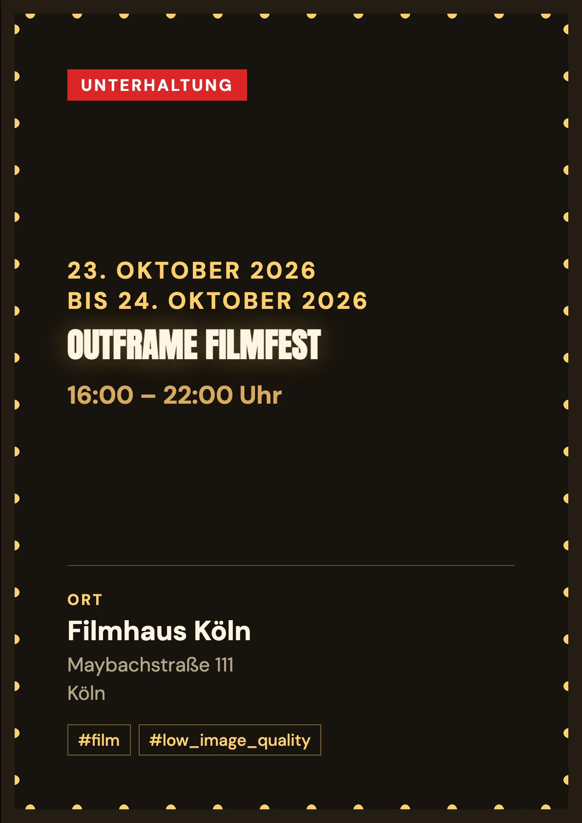 Veranstaltungsflyer