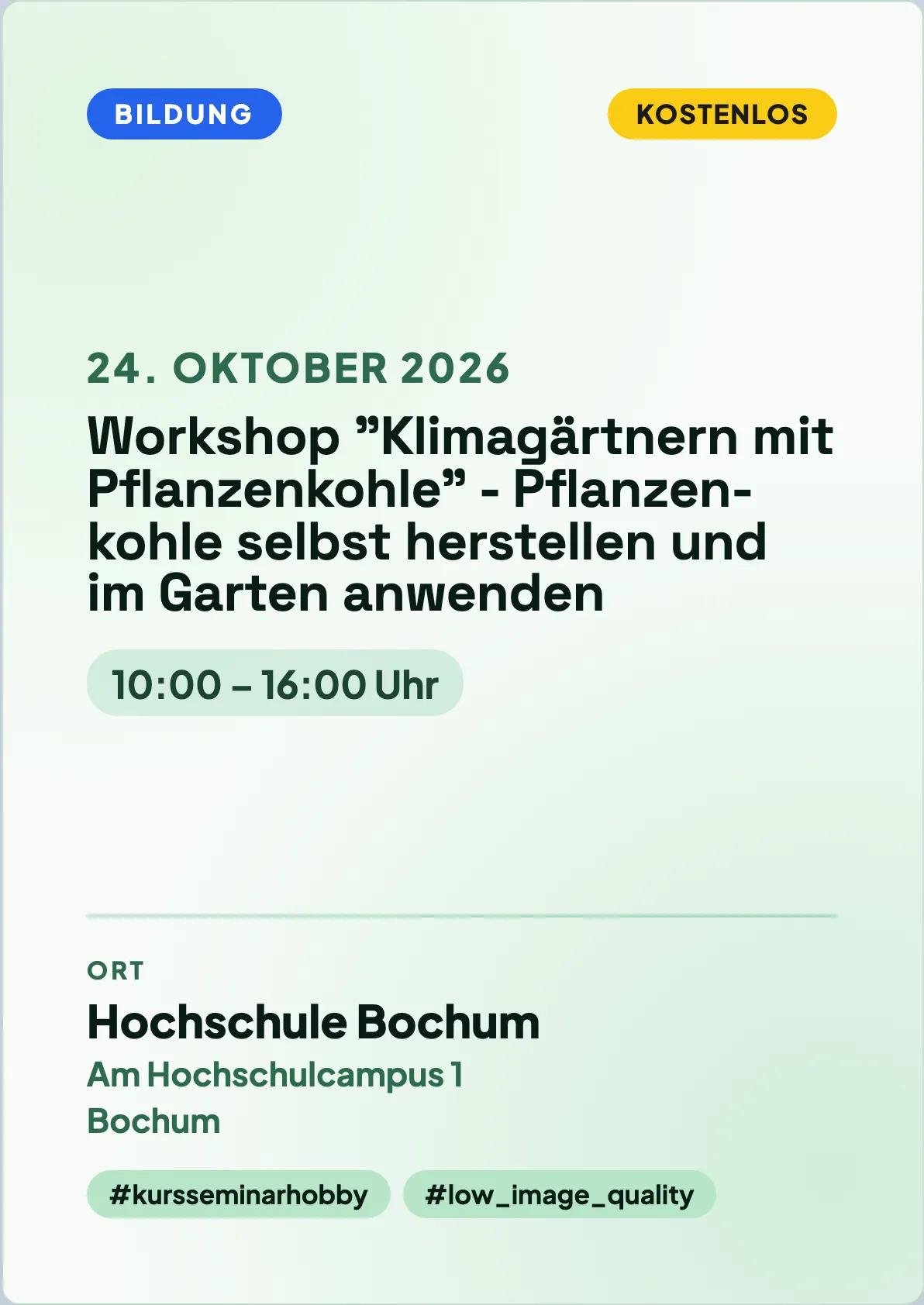 Veranstaltungsflyer