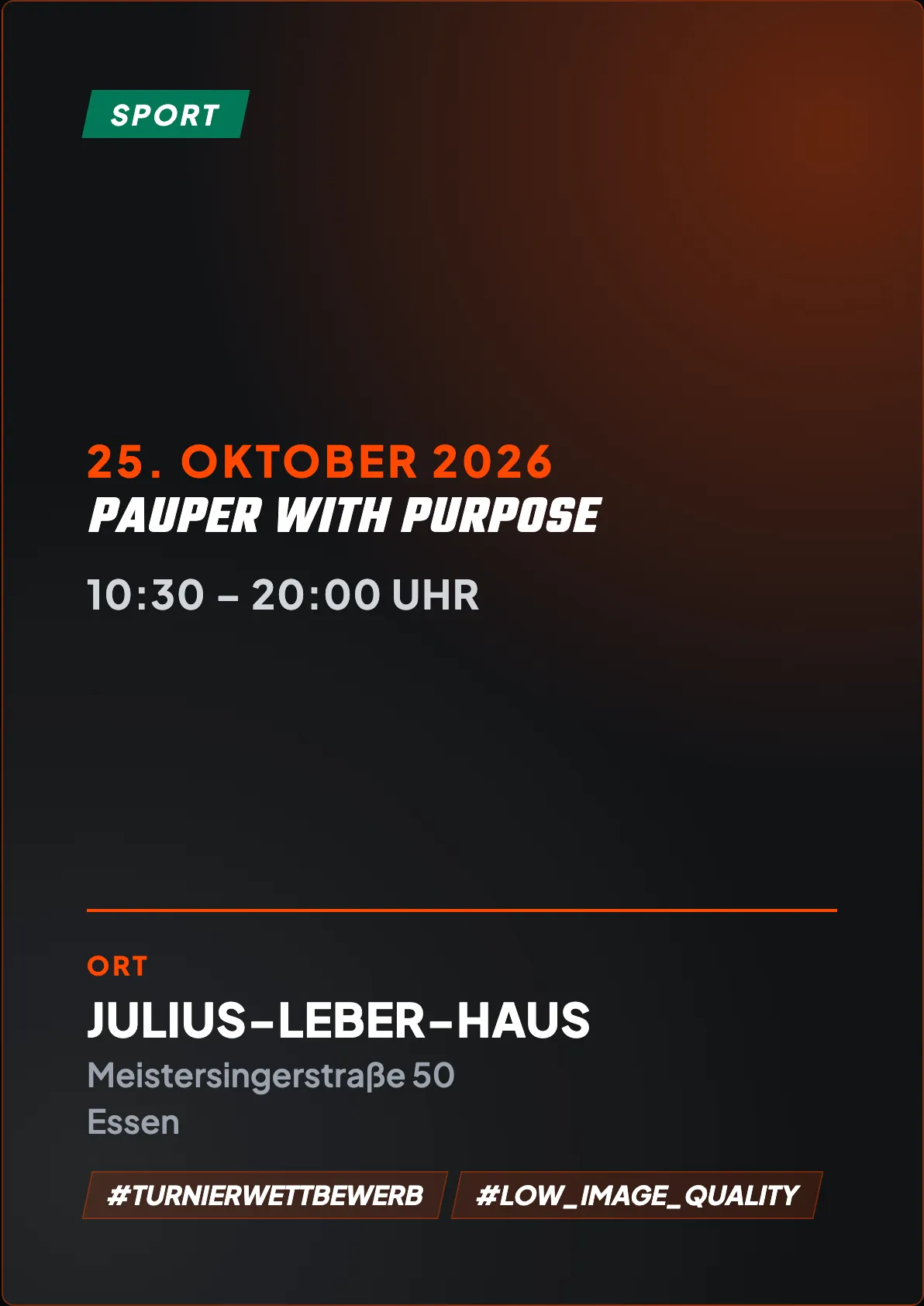Veranstaltungsflyer
