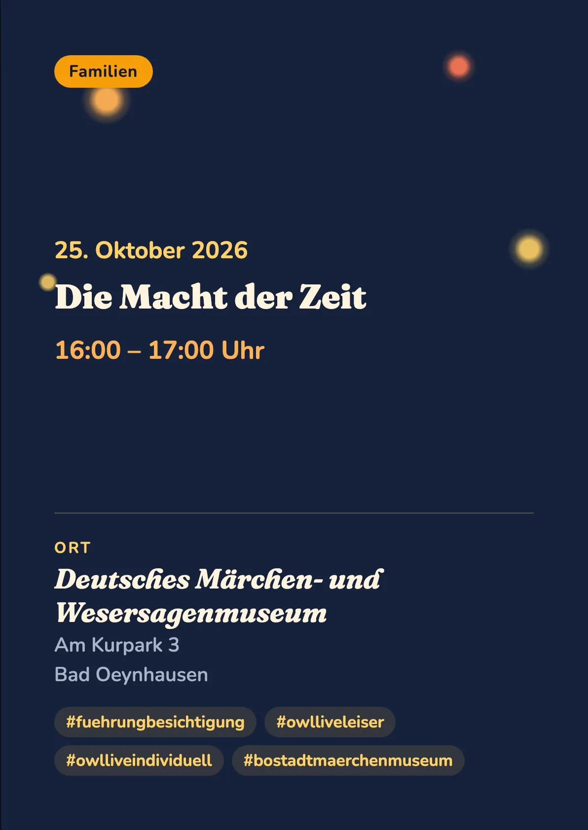Veranstaltungsflyer