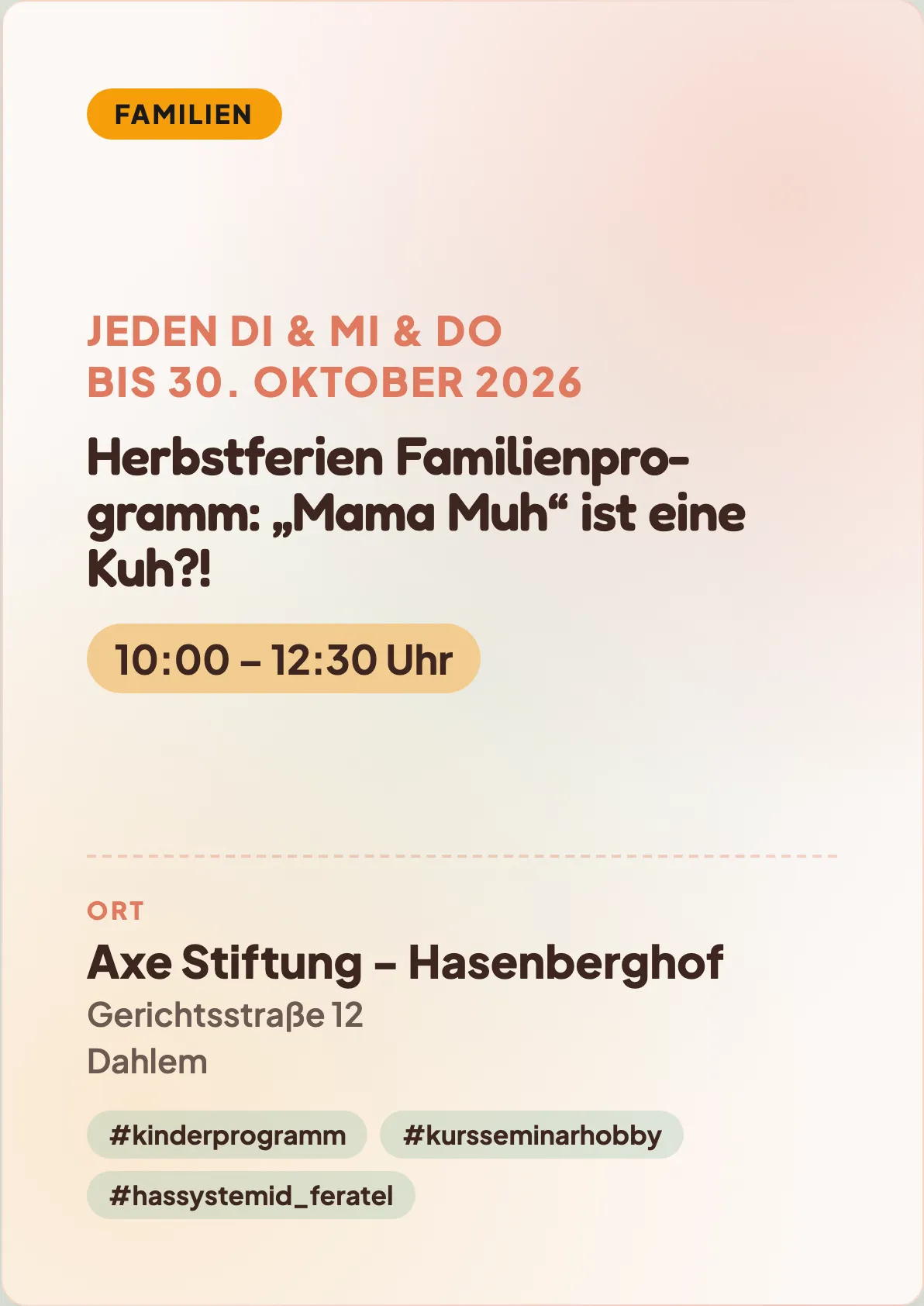 Veranstaltungsflyer