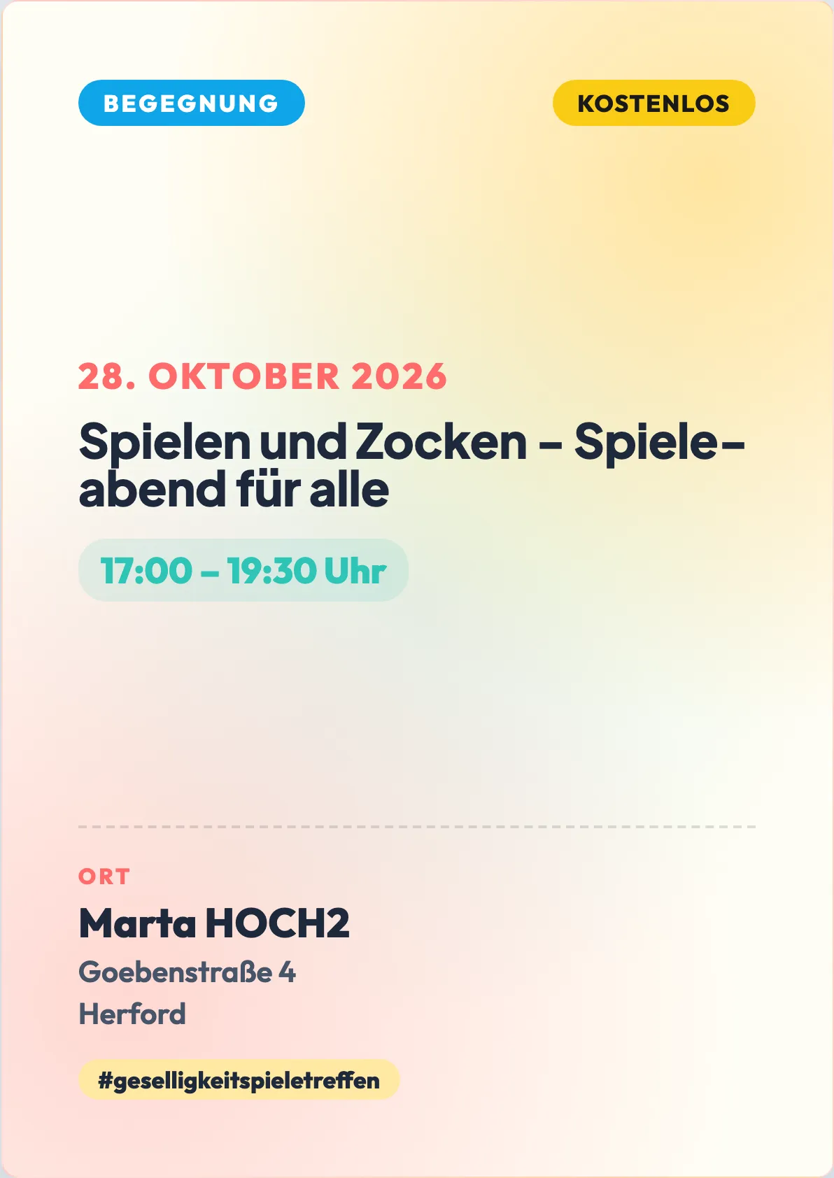 Veranstaltungsflyer