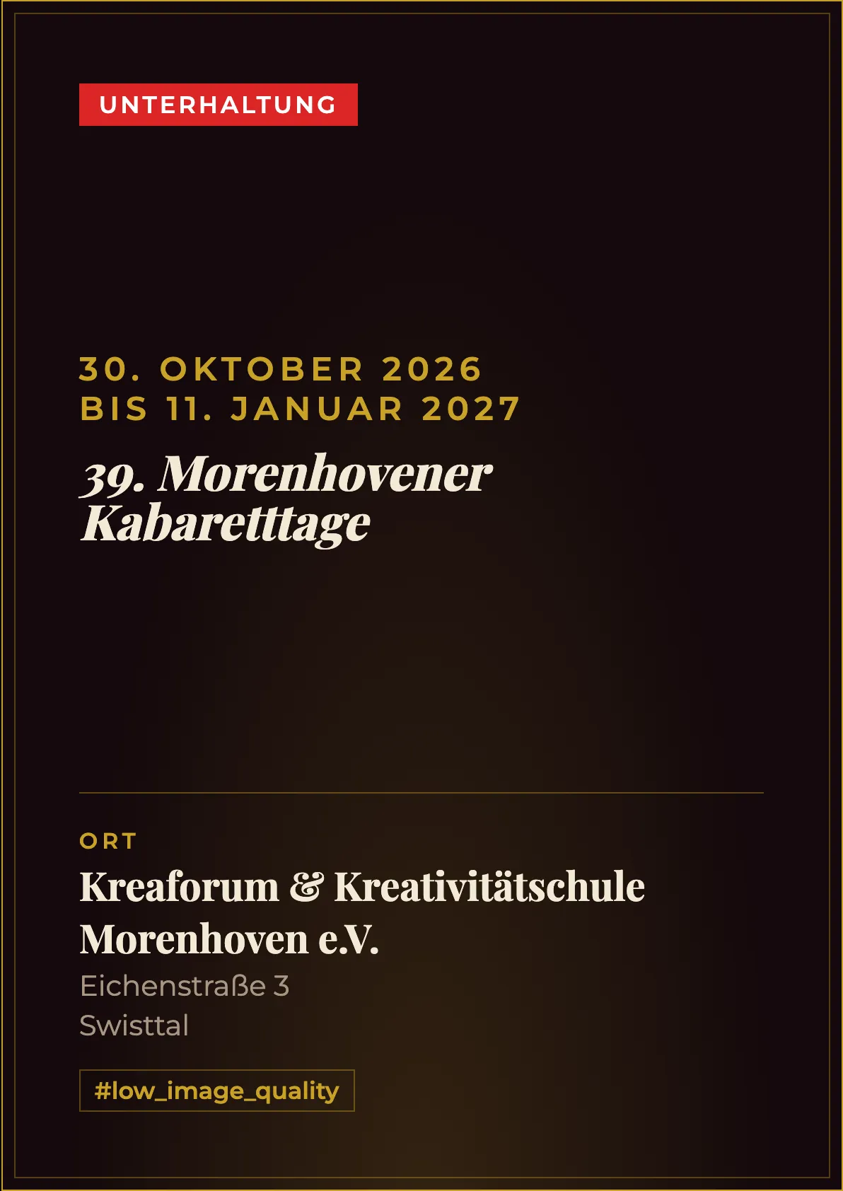 Veranstaltungsflyer