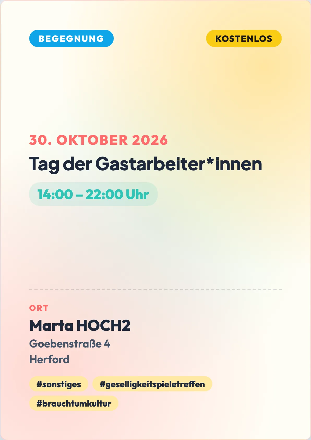 Veranstaltungsflyer