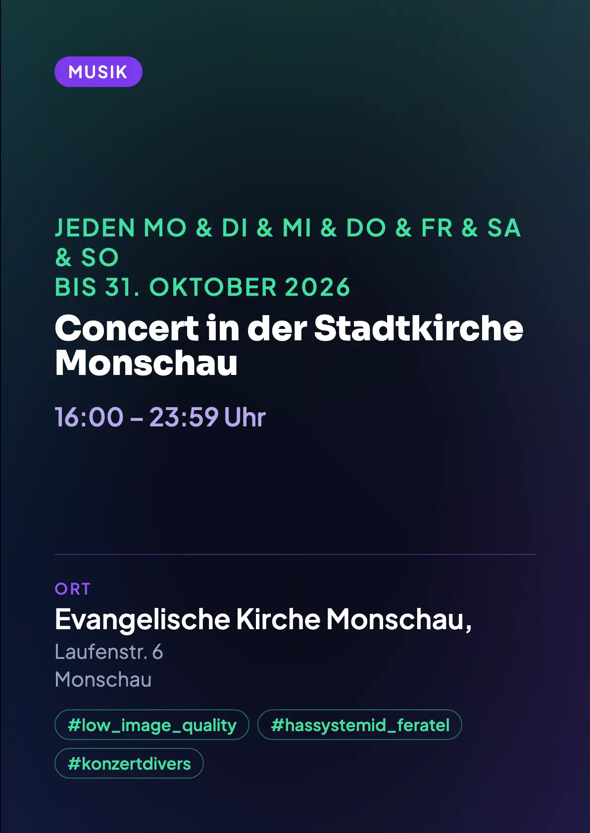 Veranstaltungsflyer