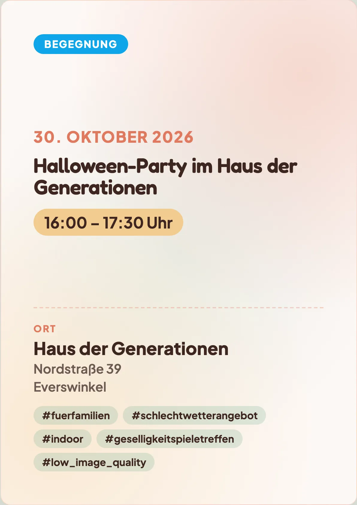 Veranstaltungsflyer