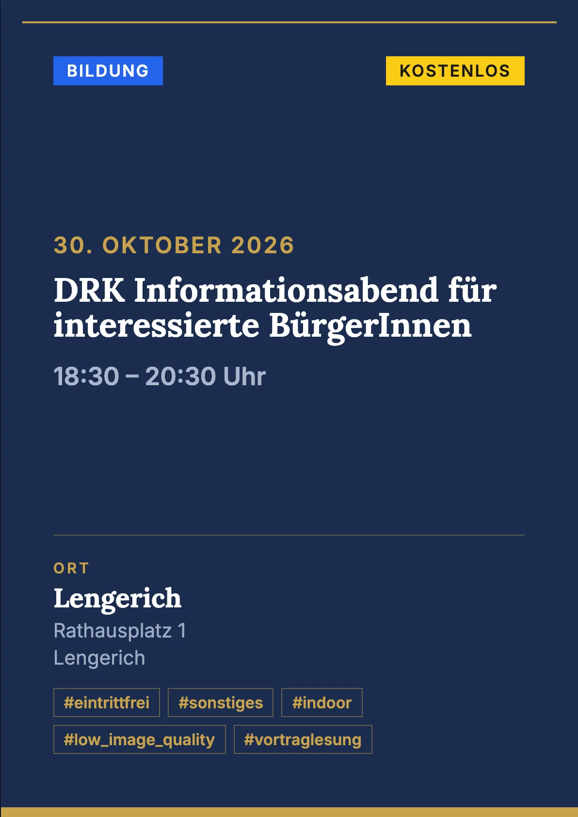 Veranstaltungsflyer