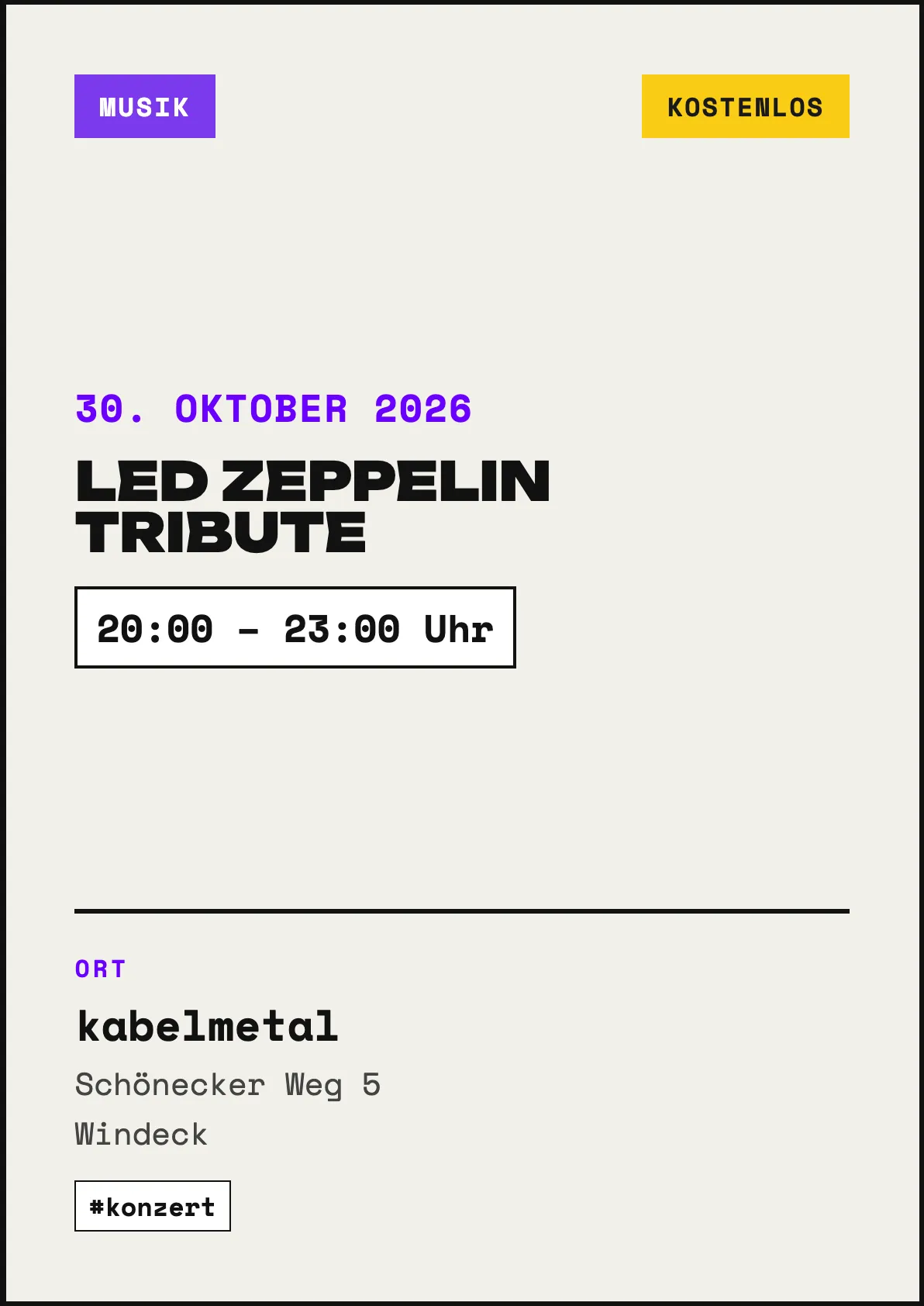 Veranstaltungsflyer