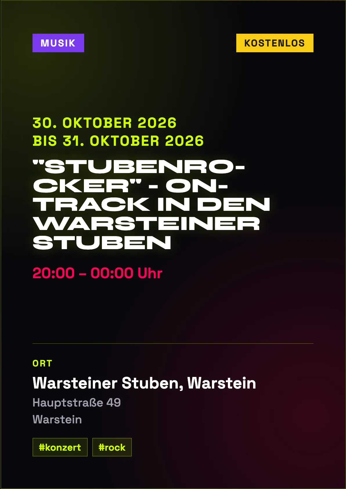 Veranstaltungsflyer