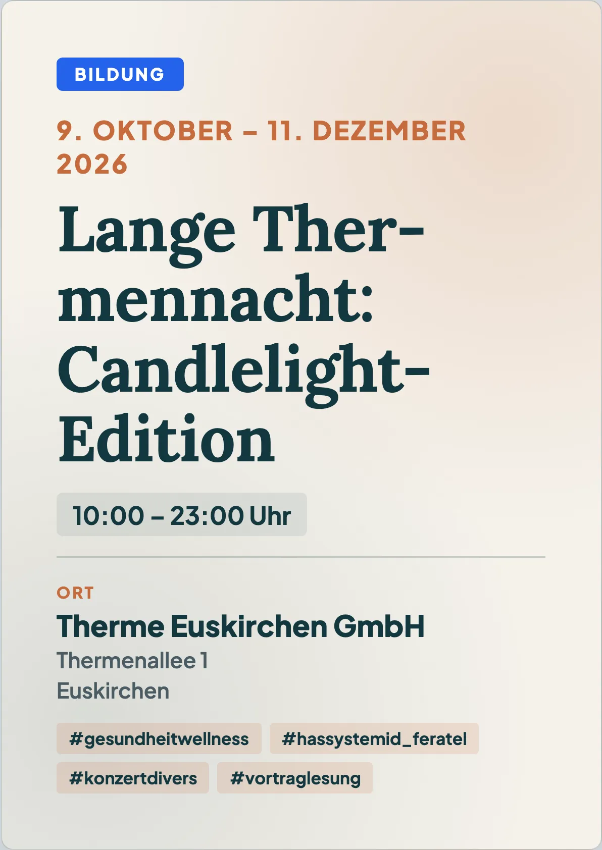 Veranstaltungsflyer