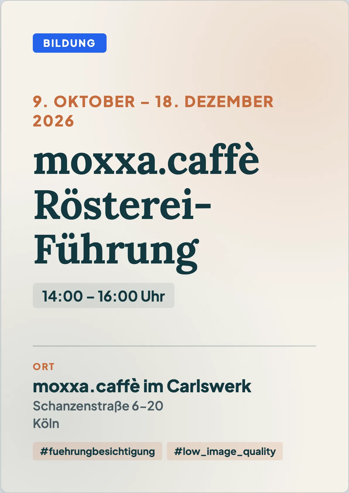 Veranstaltungsflyer