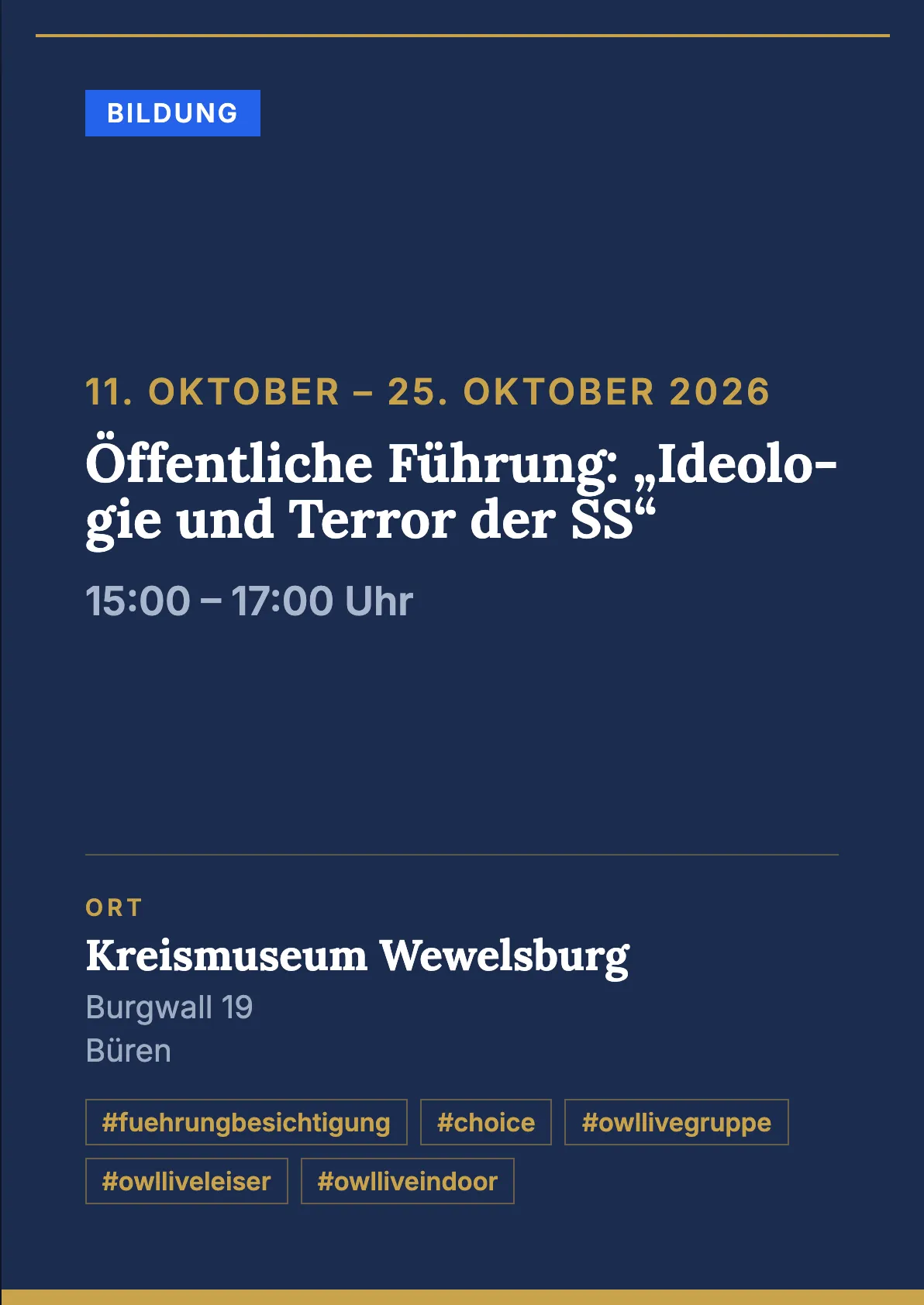 Veranstaltungsflyer