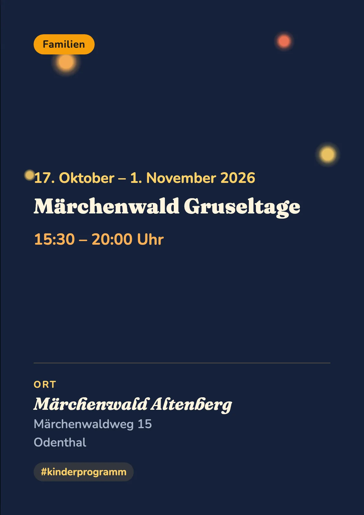Veranstaltungsflyer