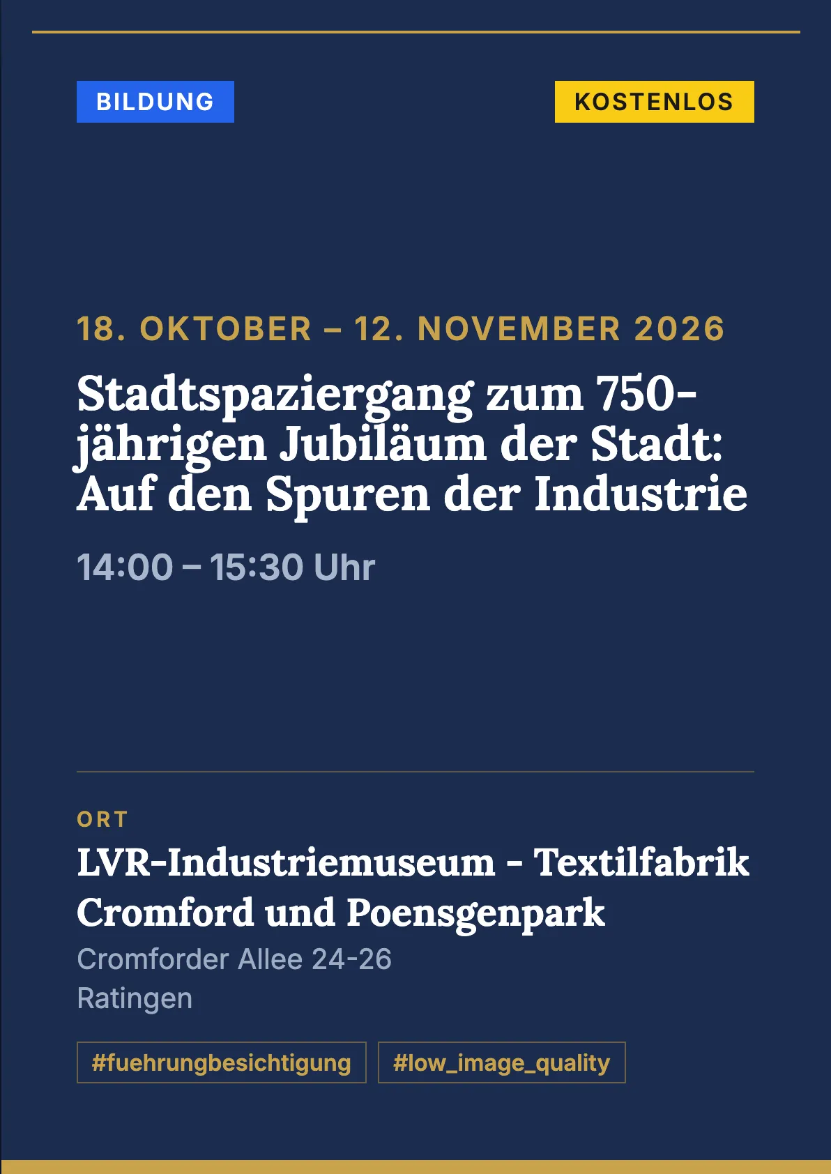 Veranstaltungsflyer