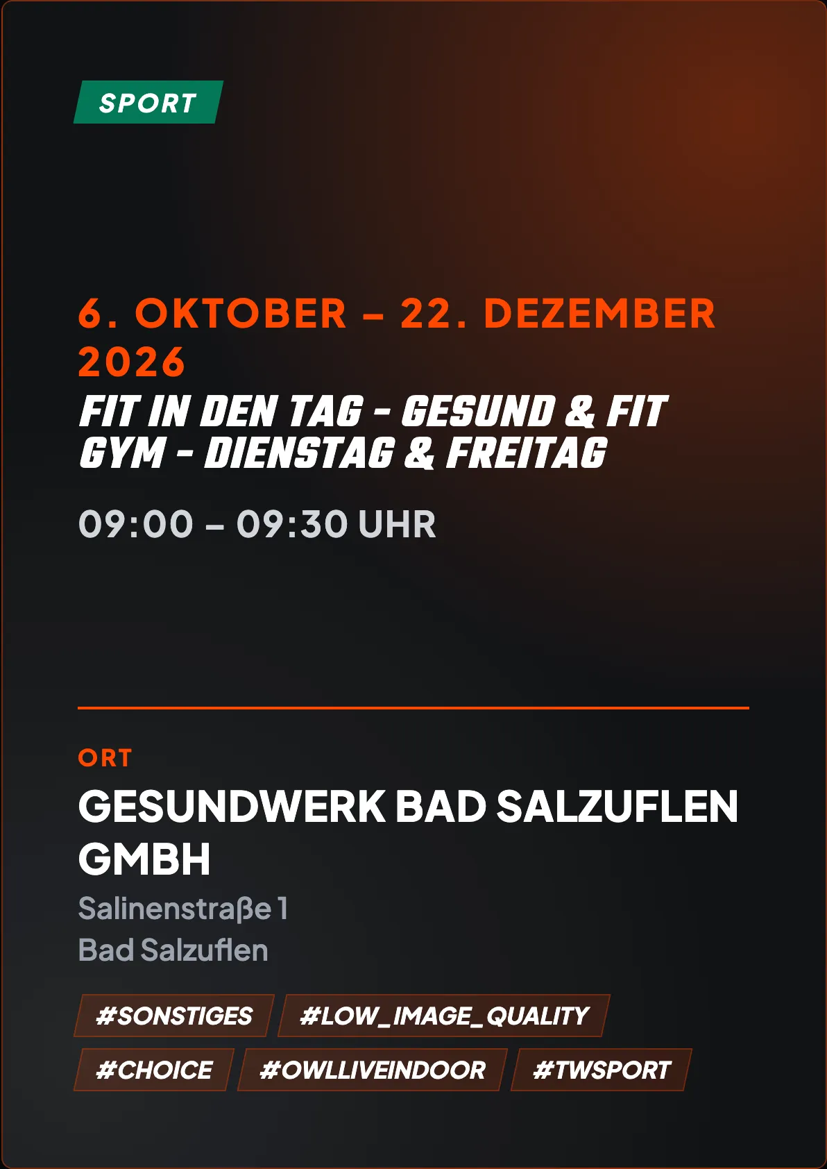 Veranstaltungsflyer