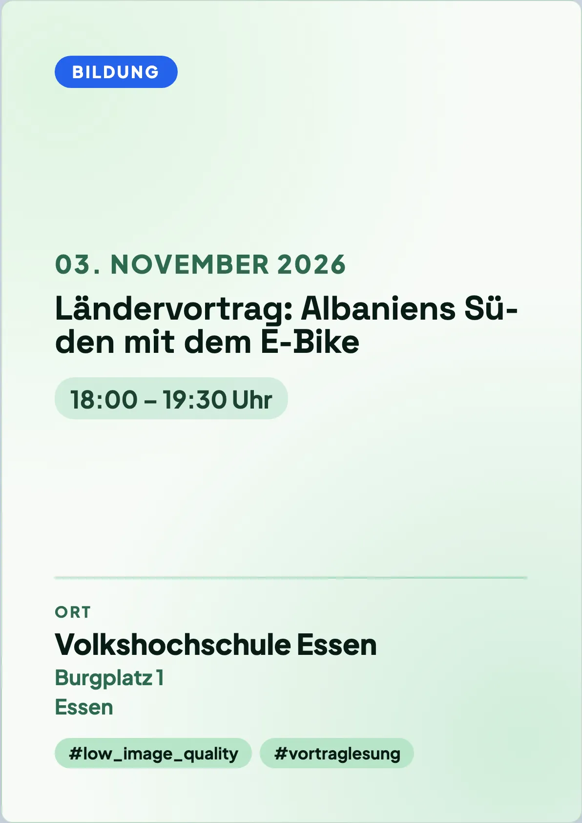 Veranstaltungsflyer