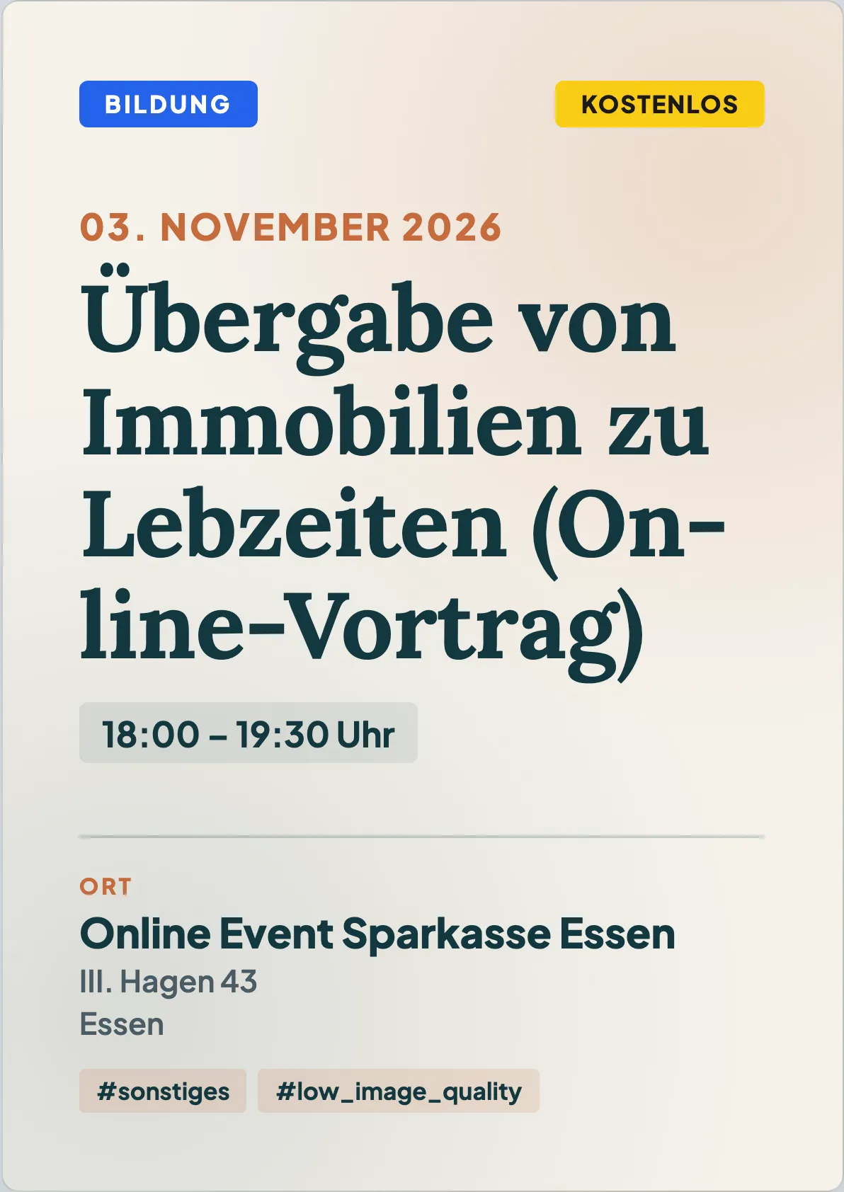 Veranstaltungsflyer