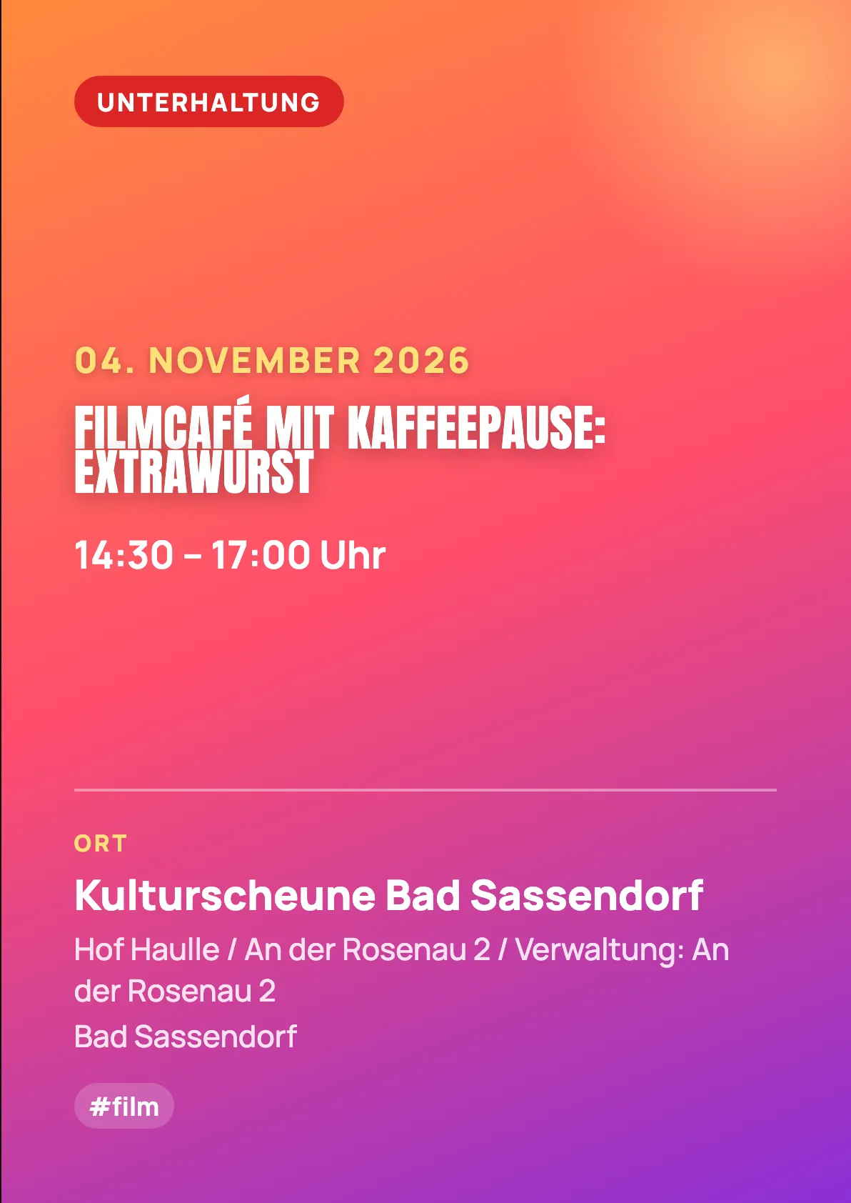 Veranstaltungsflyer