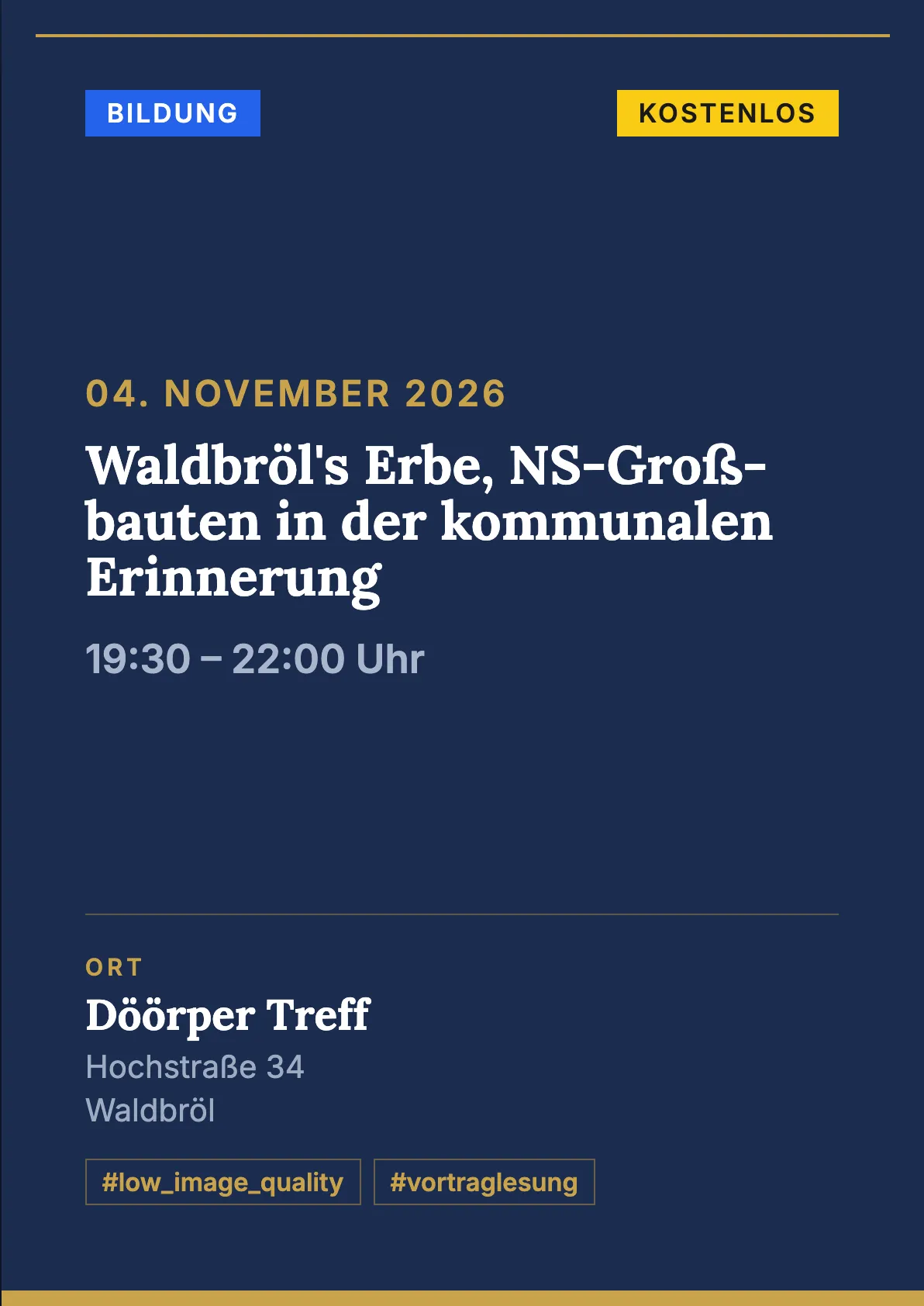 Veranstaltungsflyer