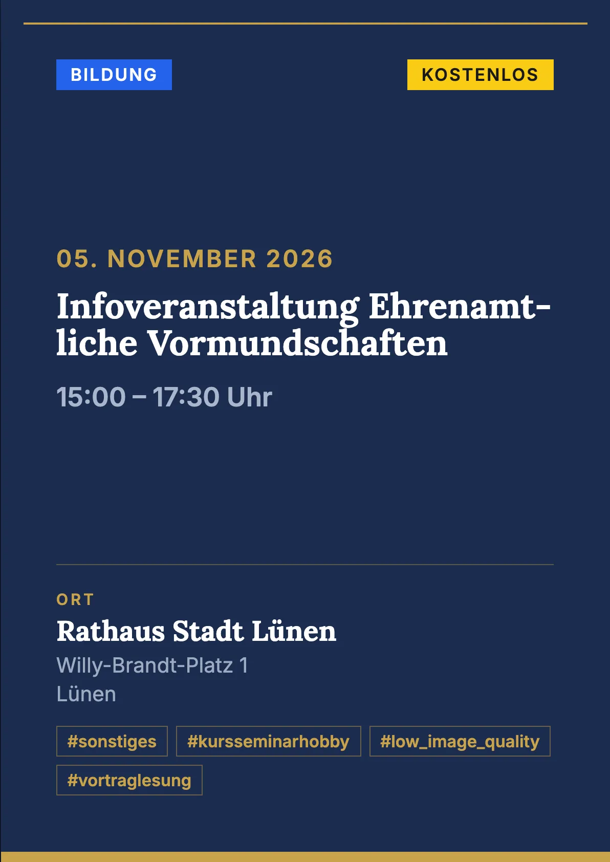 Veranstaltungsflyer