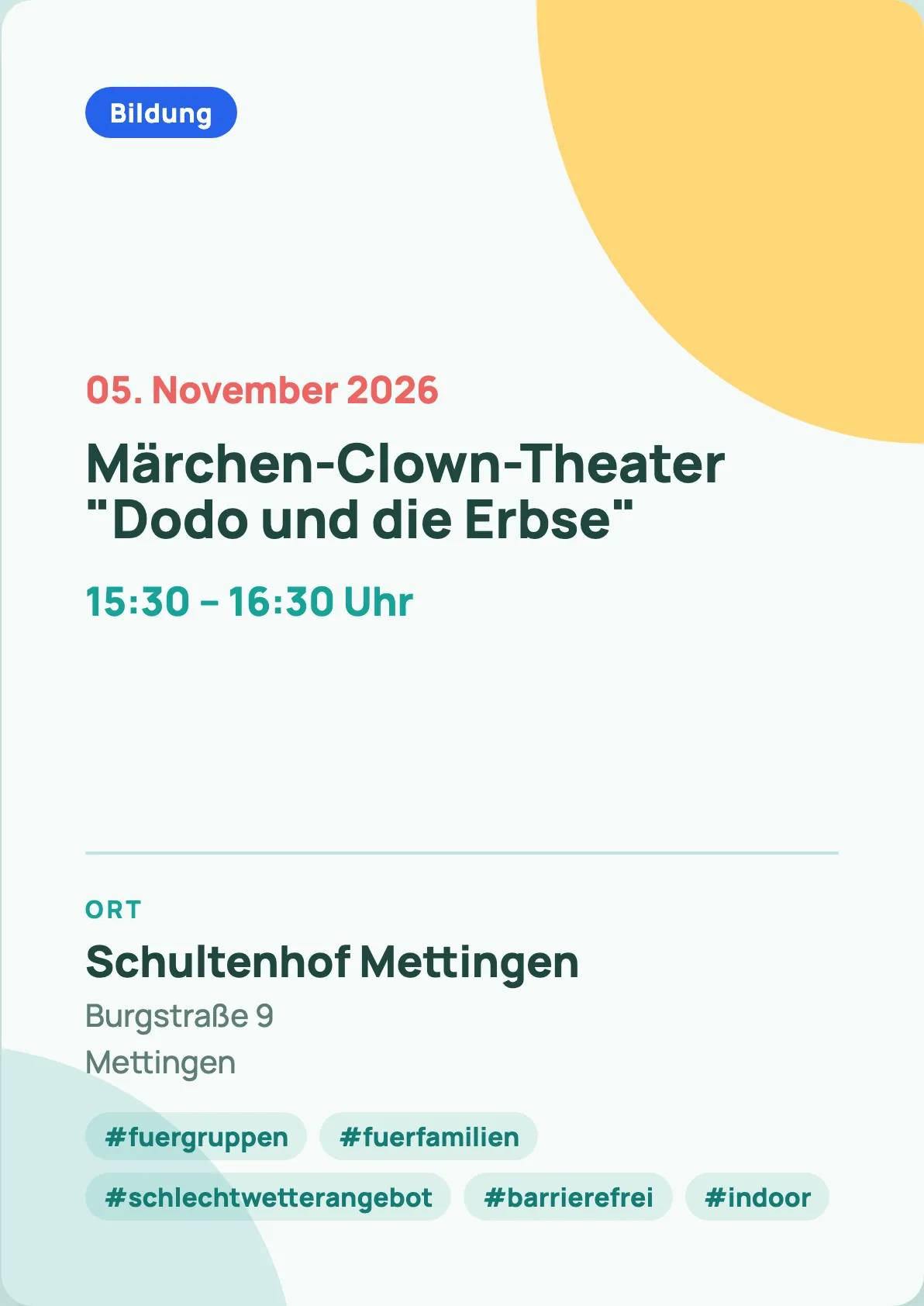 Veranstaltungsflyer
