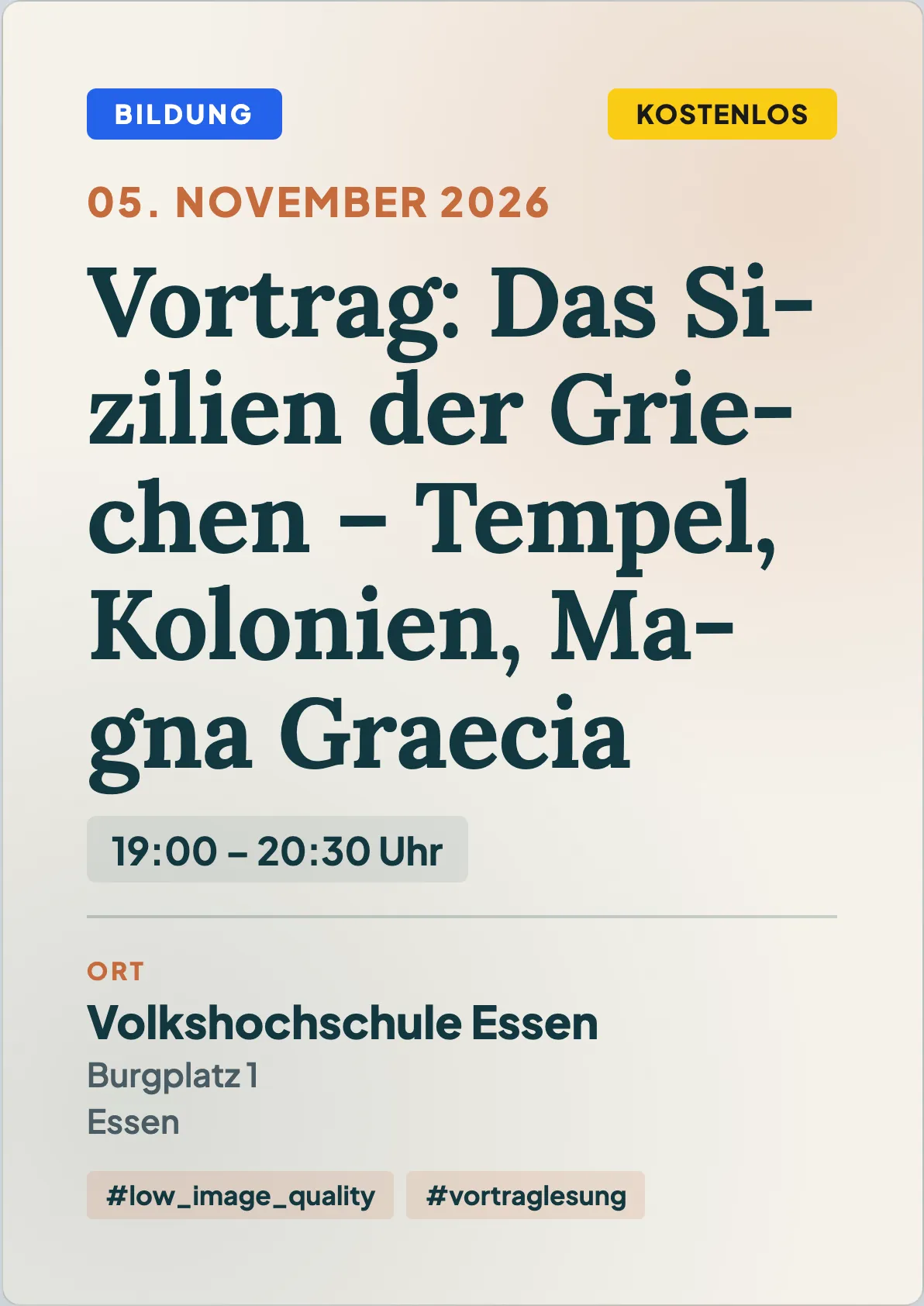 Veranstaltungsflyer
