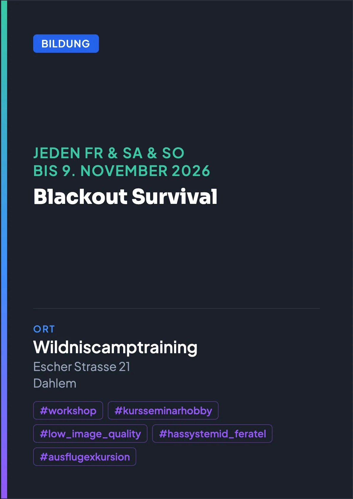 Veranstaltungsflyer