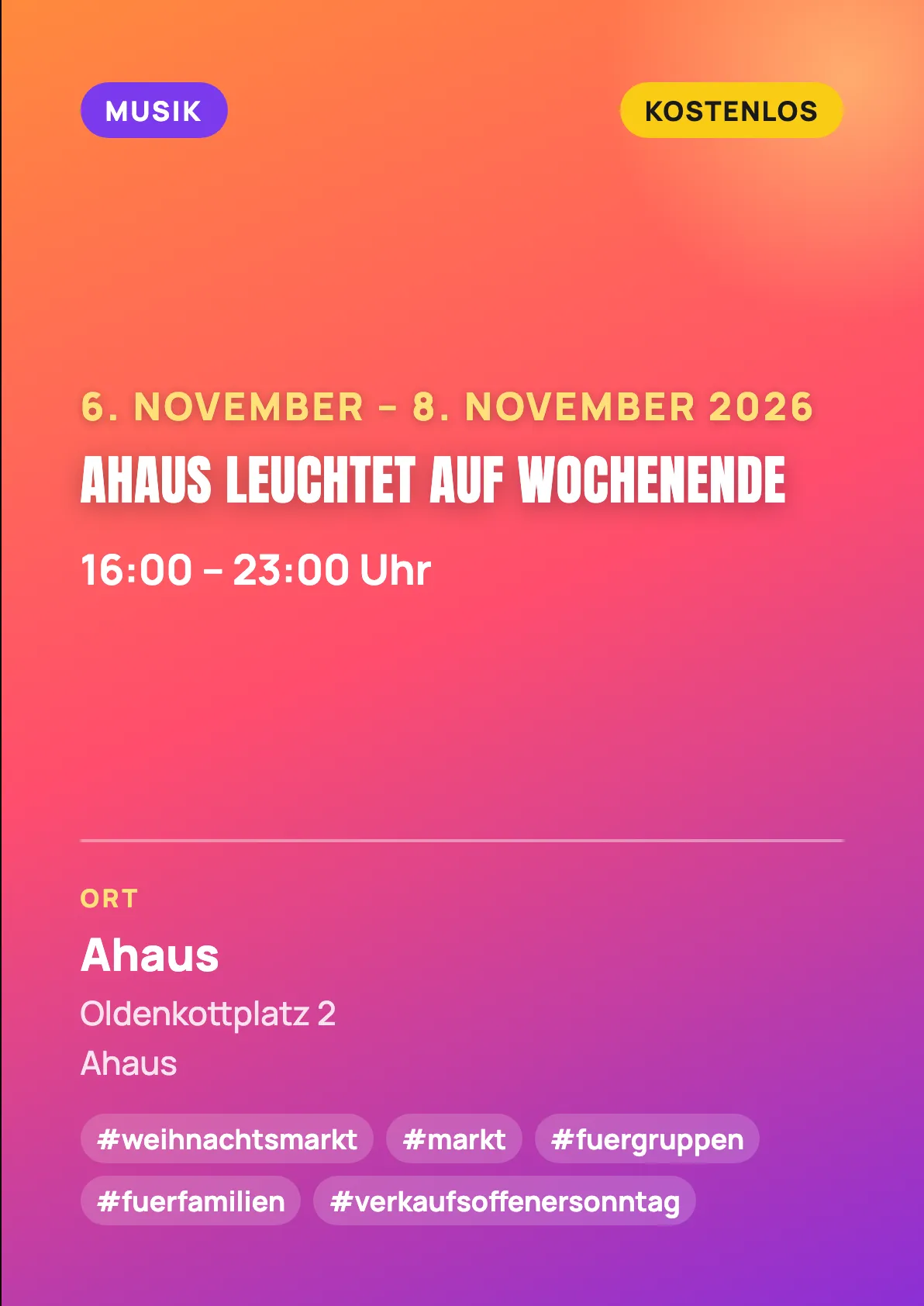 Veranstaltungsflyer
