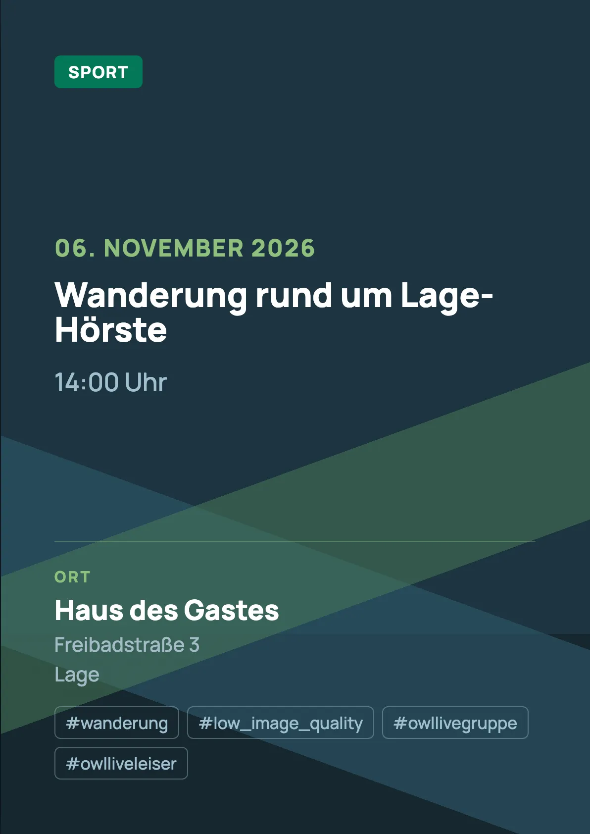 Veranstaltungsflyer