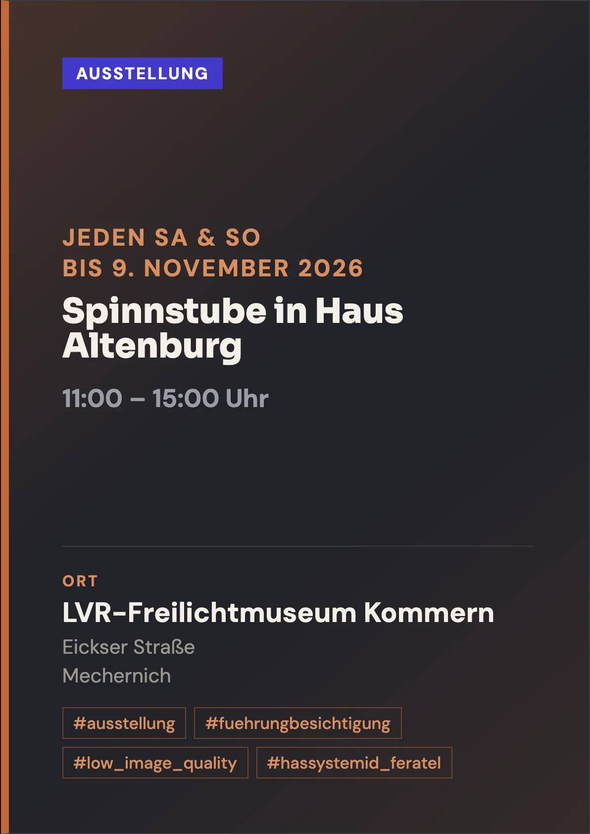 Veranstaltungsflyer