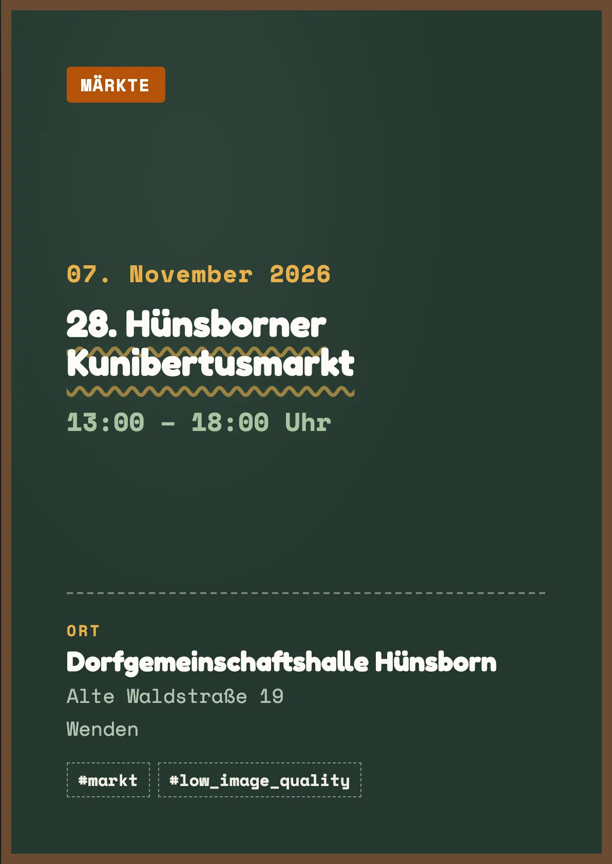 Veranstaltungsflyer