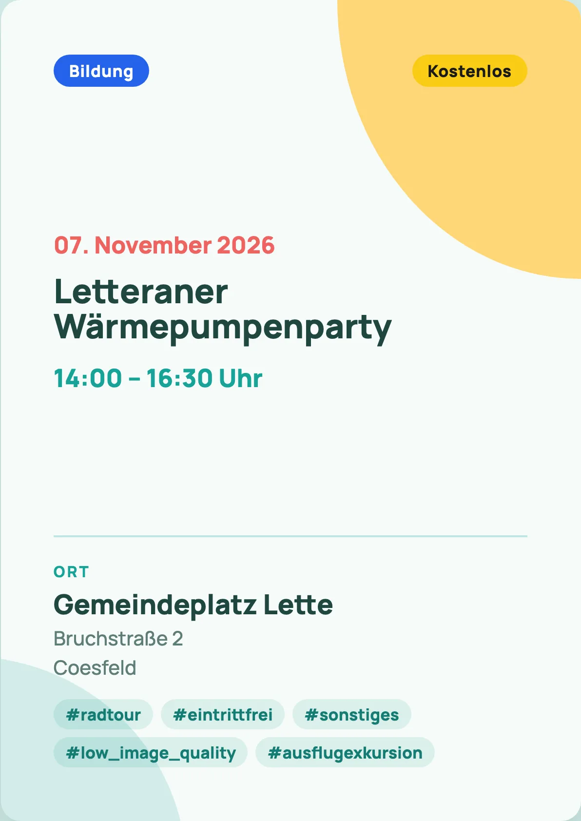 Veranstaltungsflyer