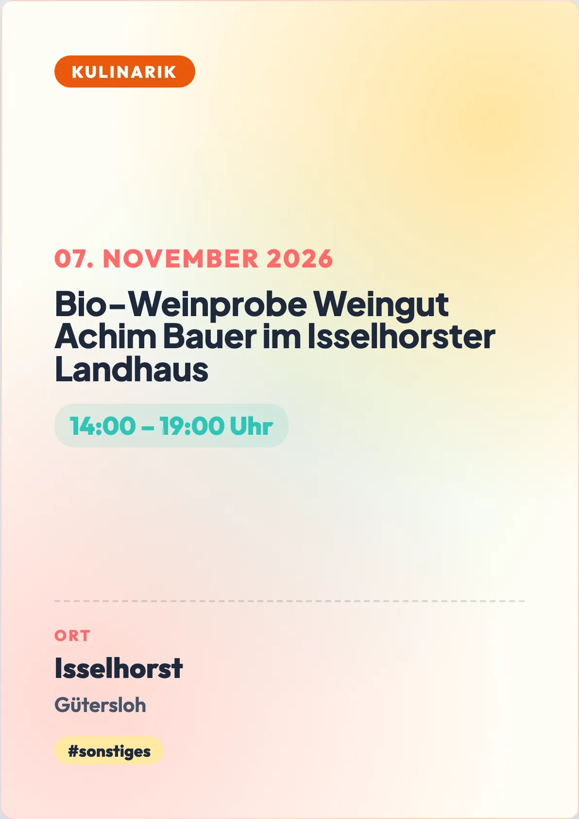Veranstaltungsflyer